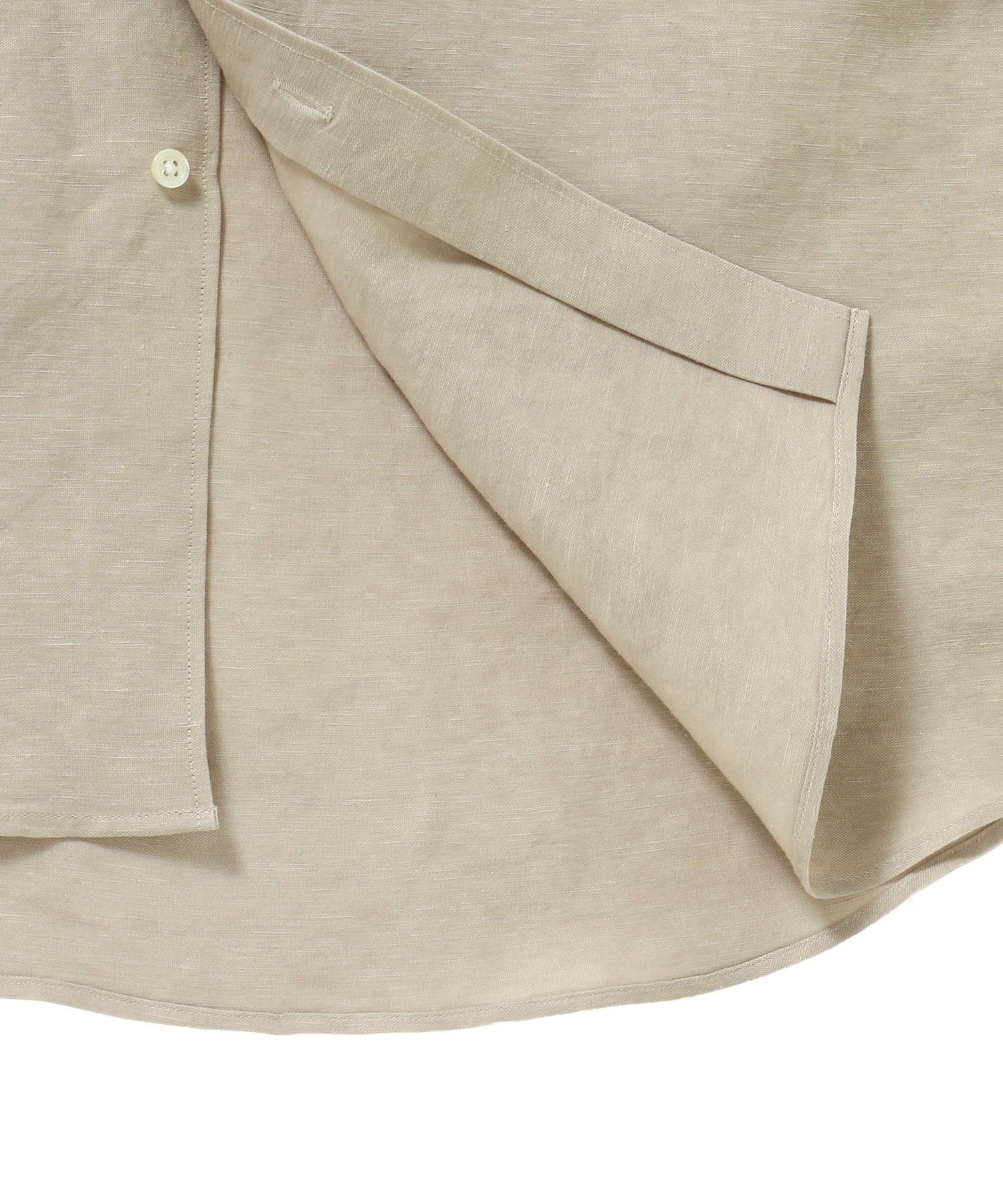 Linen Cupro L/S Oversized Band Collar Shirt