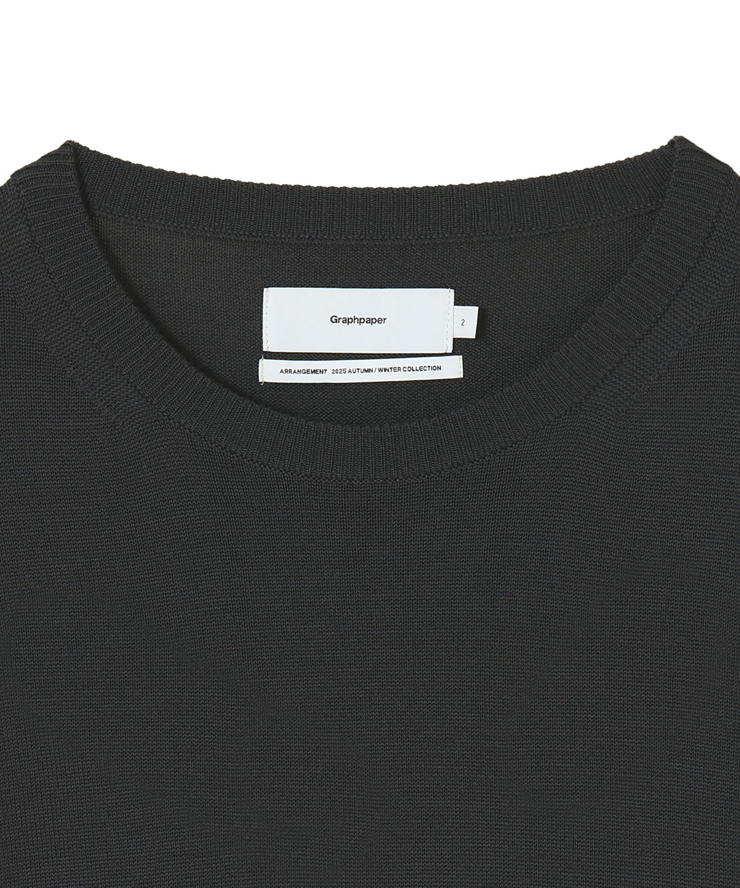 High Gauge Intarsia L/S Oversized Crew Neck Knit