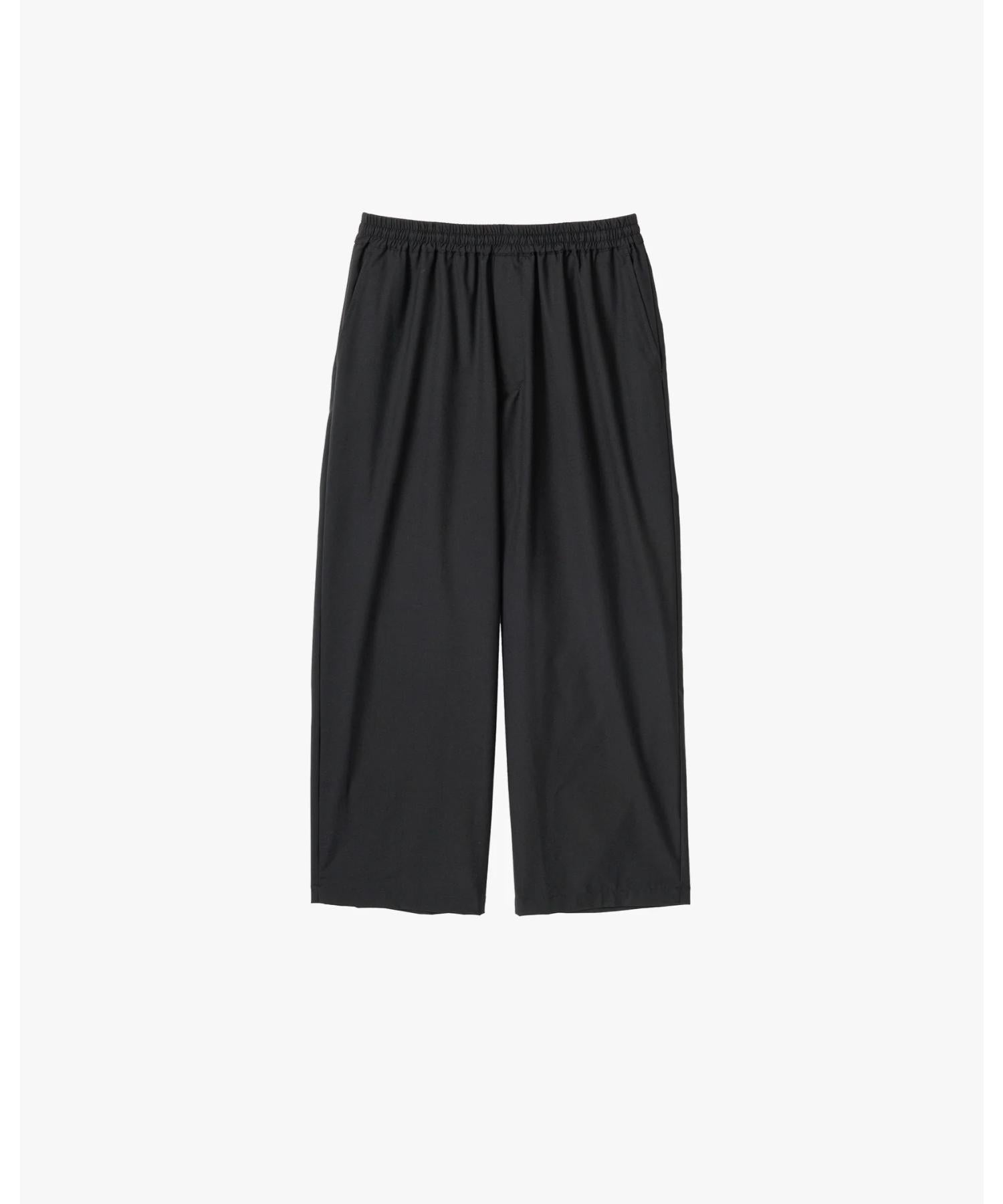 Fine Wool Tropical Easy Wide Pants