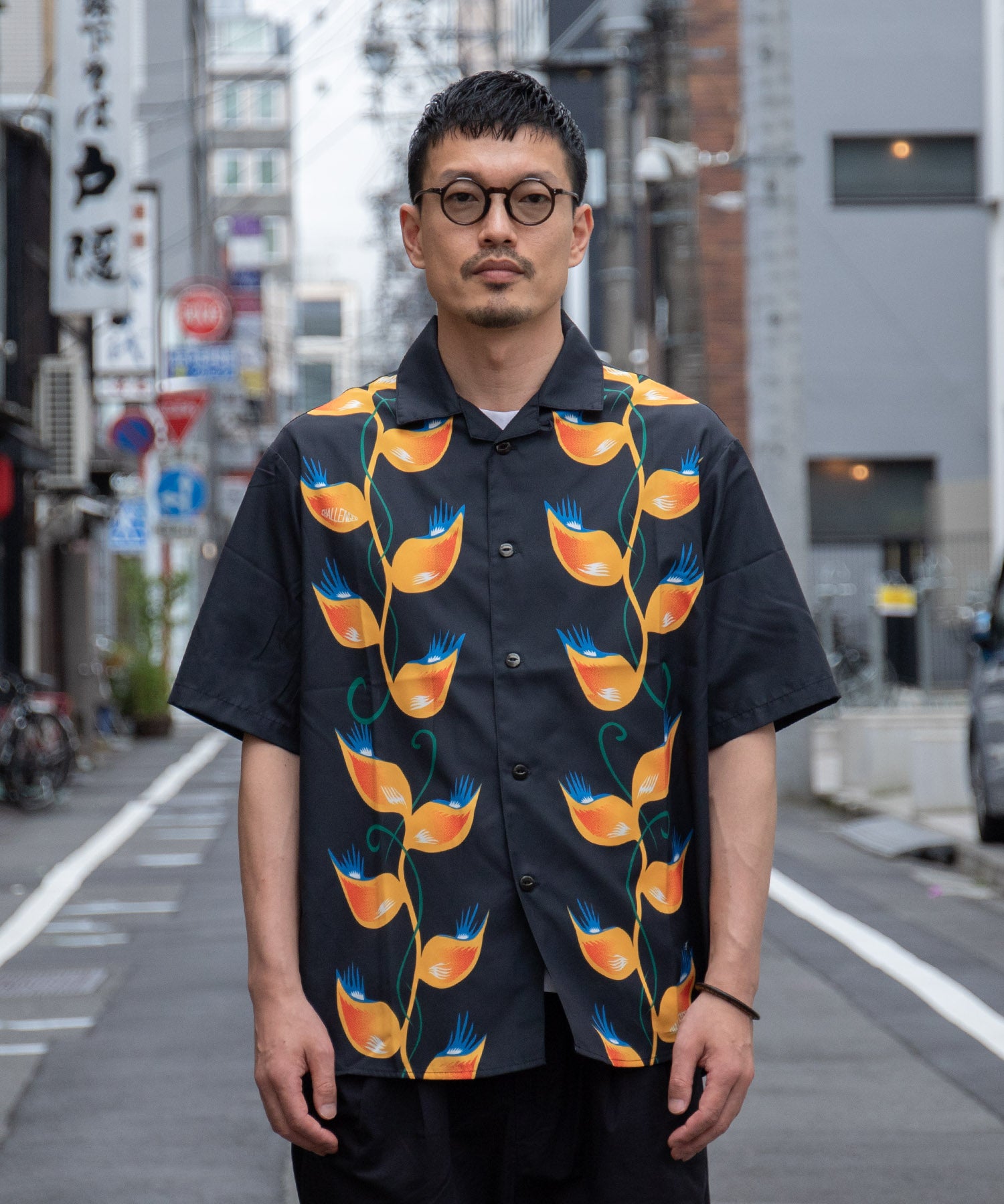 CHALLENGER S/S FLAME LEAF SHIRT 23SS