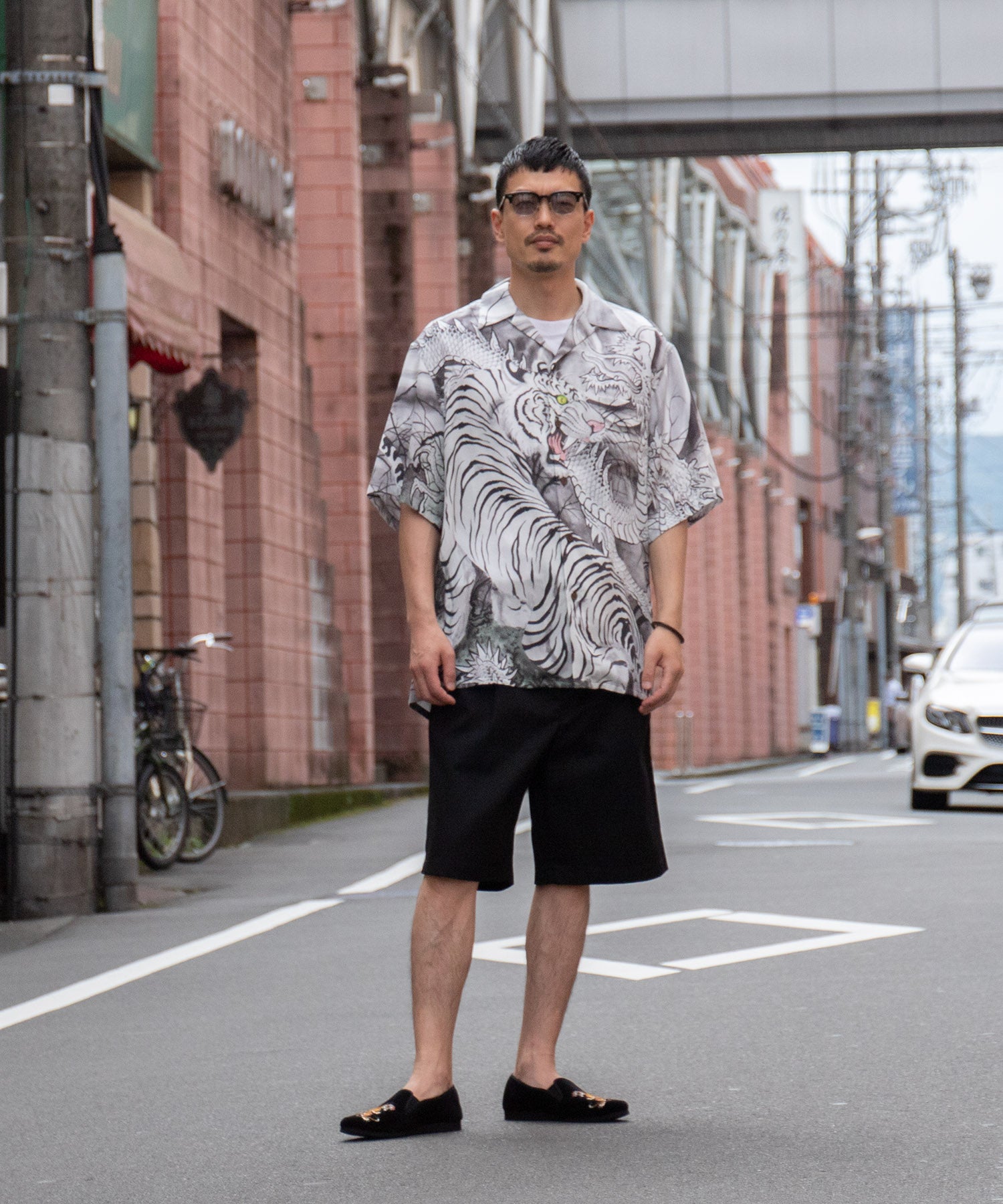 DICKIES / DOUBLE PLEATED SHORT TROUSERS