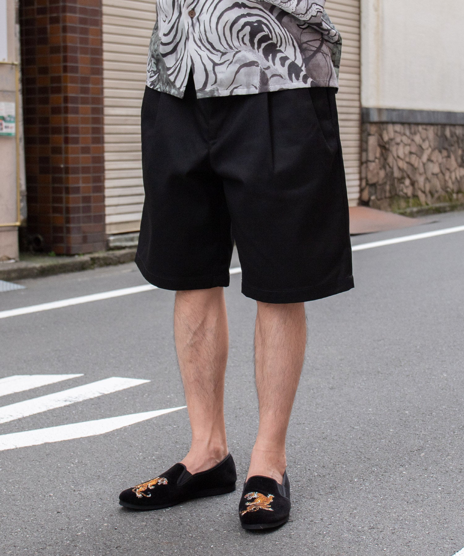DICKIES / DOUBLE PLEATED SHORT TROUSERS