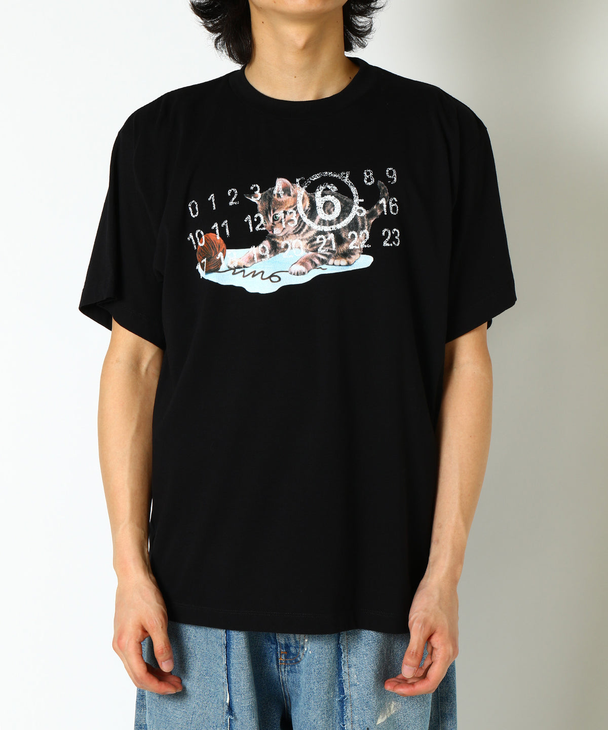 キャット&ラバー プリントTシャツ