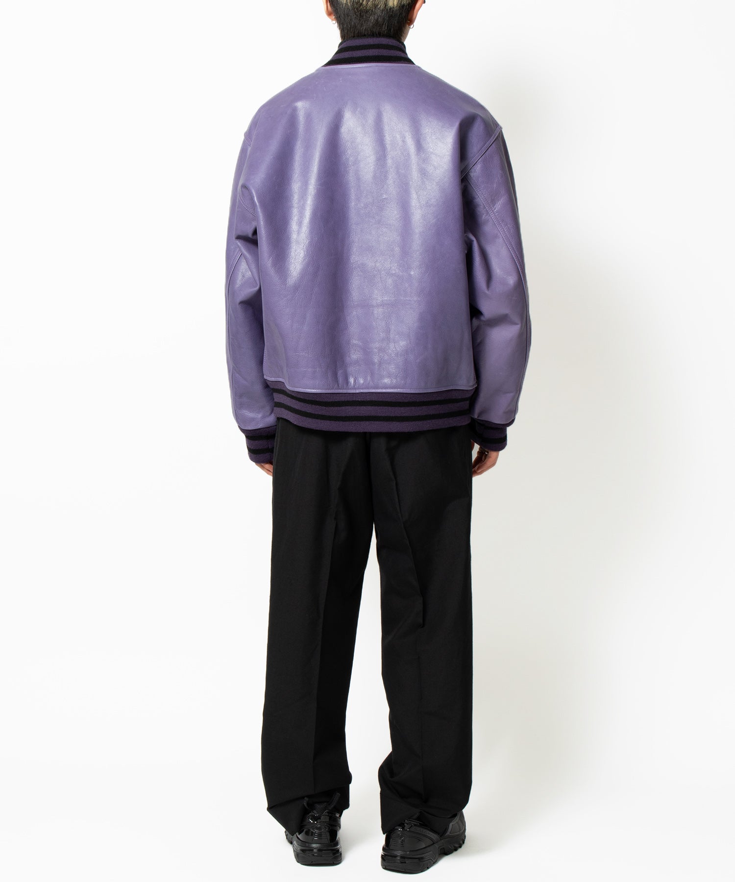LEATHER VARSITY JACKET