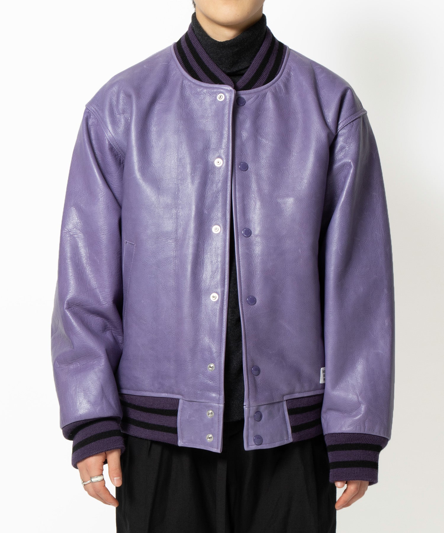 LEATHER VARSITY JACKET