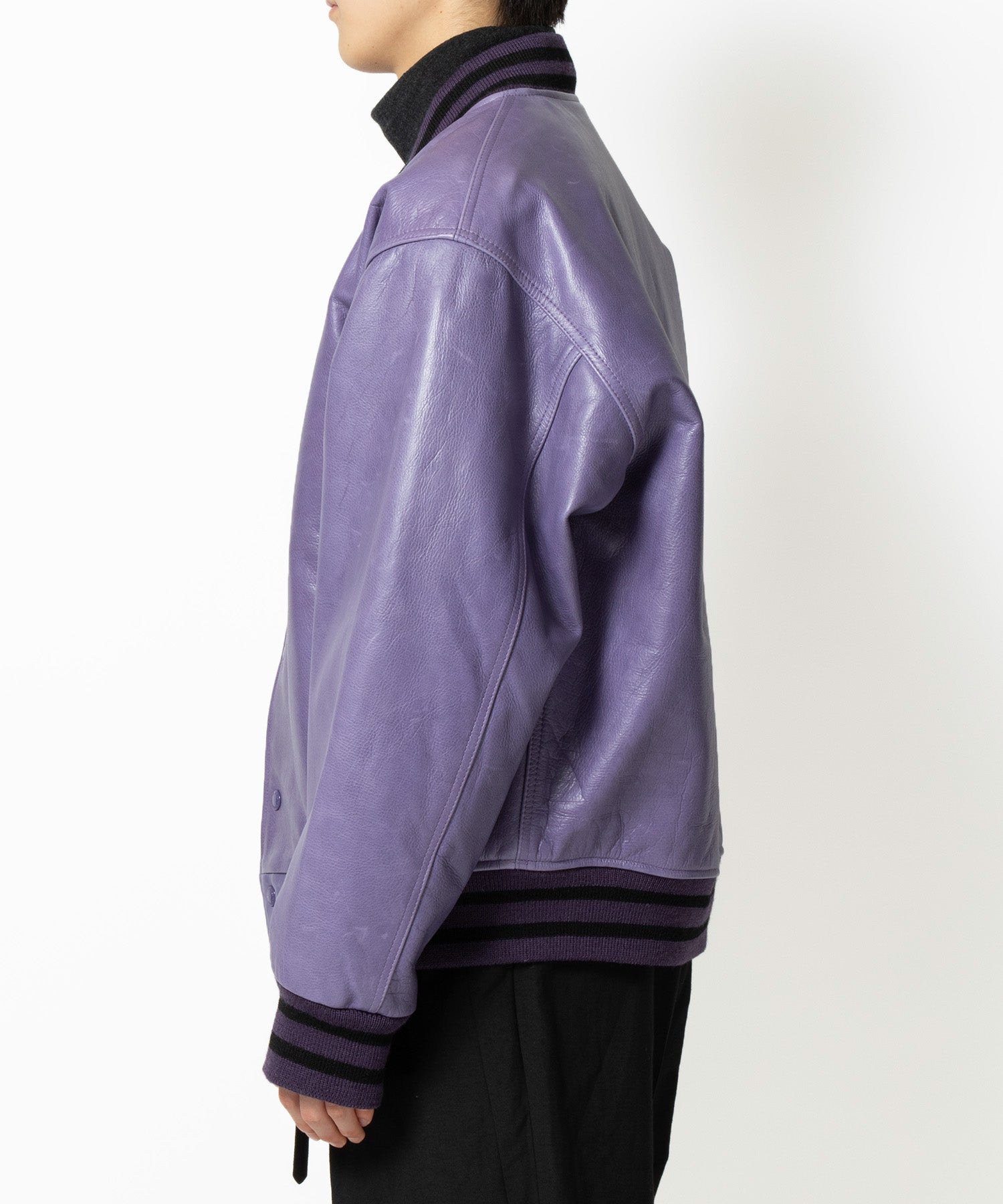 LEATHER VARSITY JACKET
