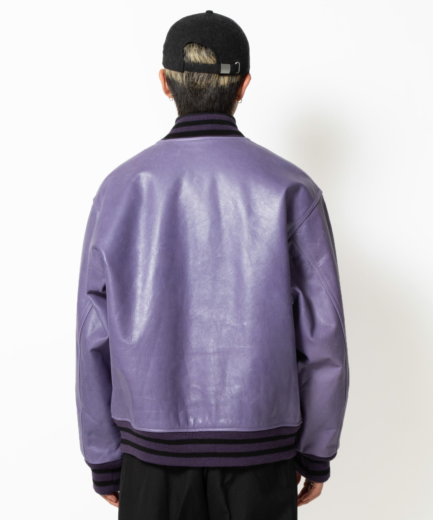 LEATHER VARSITY JACKET