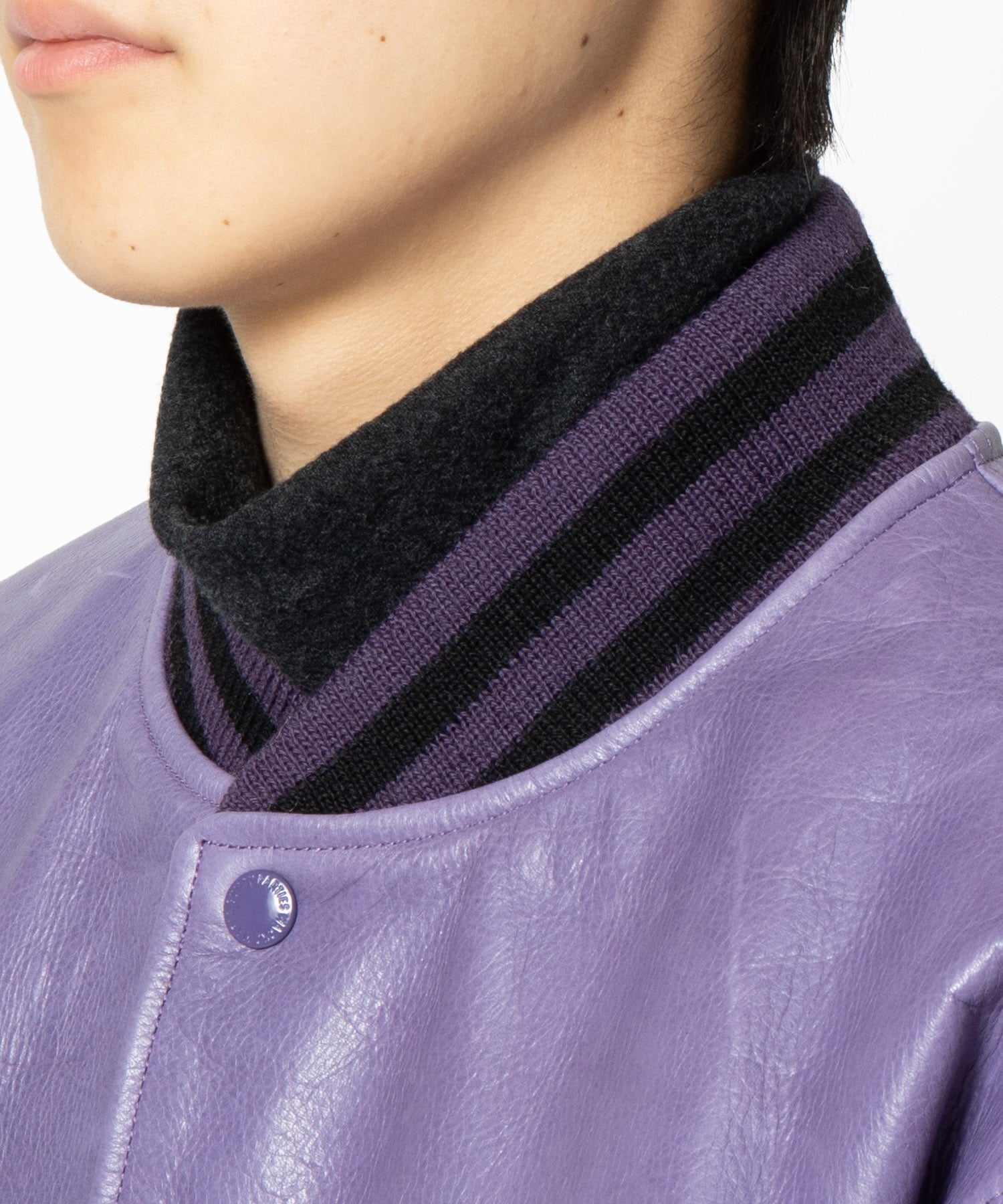 LEATHER VARSITY JACKET