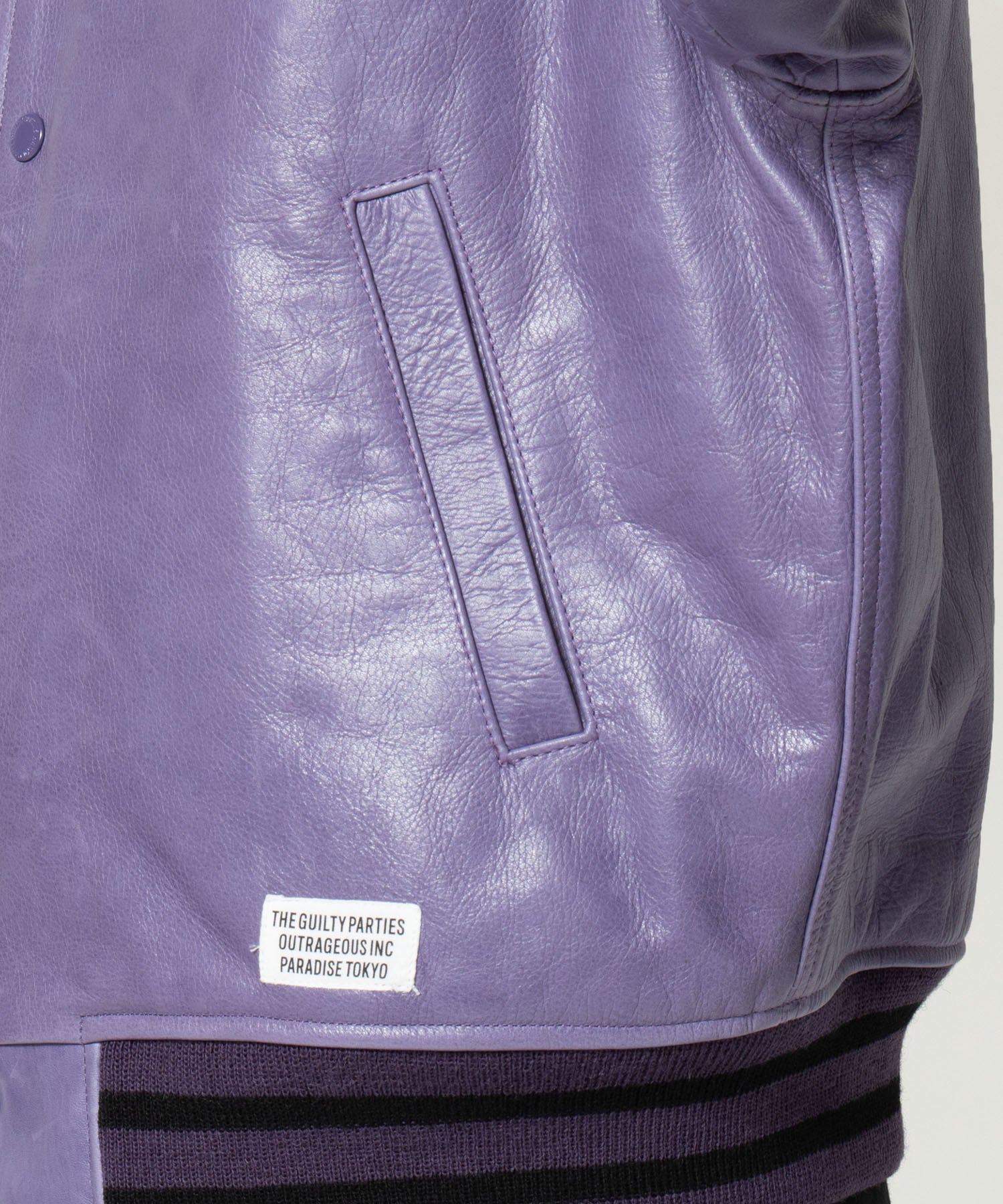LEATHER VARSITY JACKET