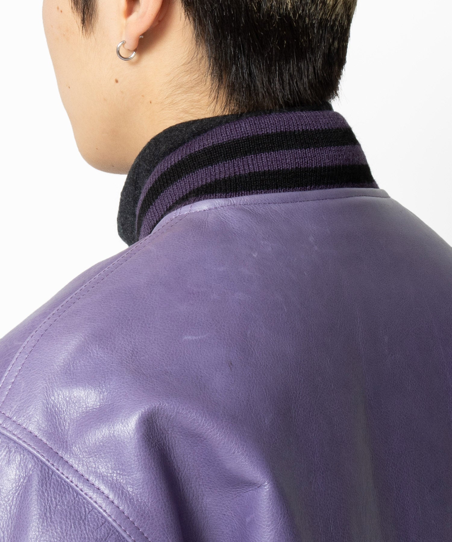 LEATHER VARSITY JACKET