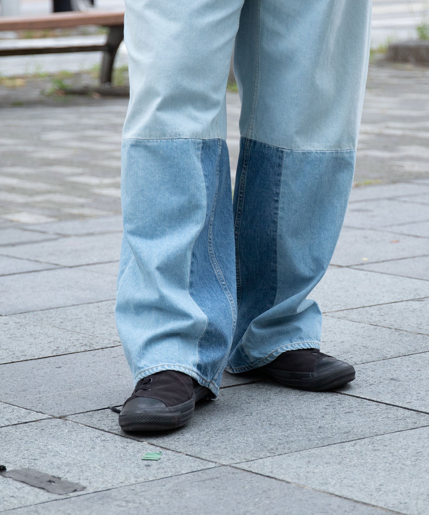 Patchwork Big Denim Pants