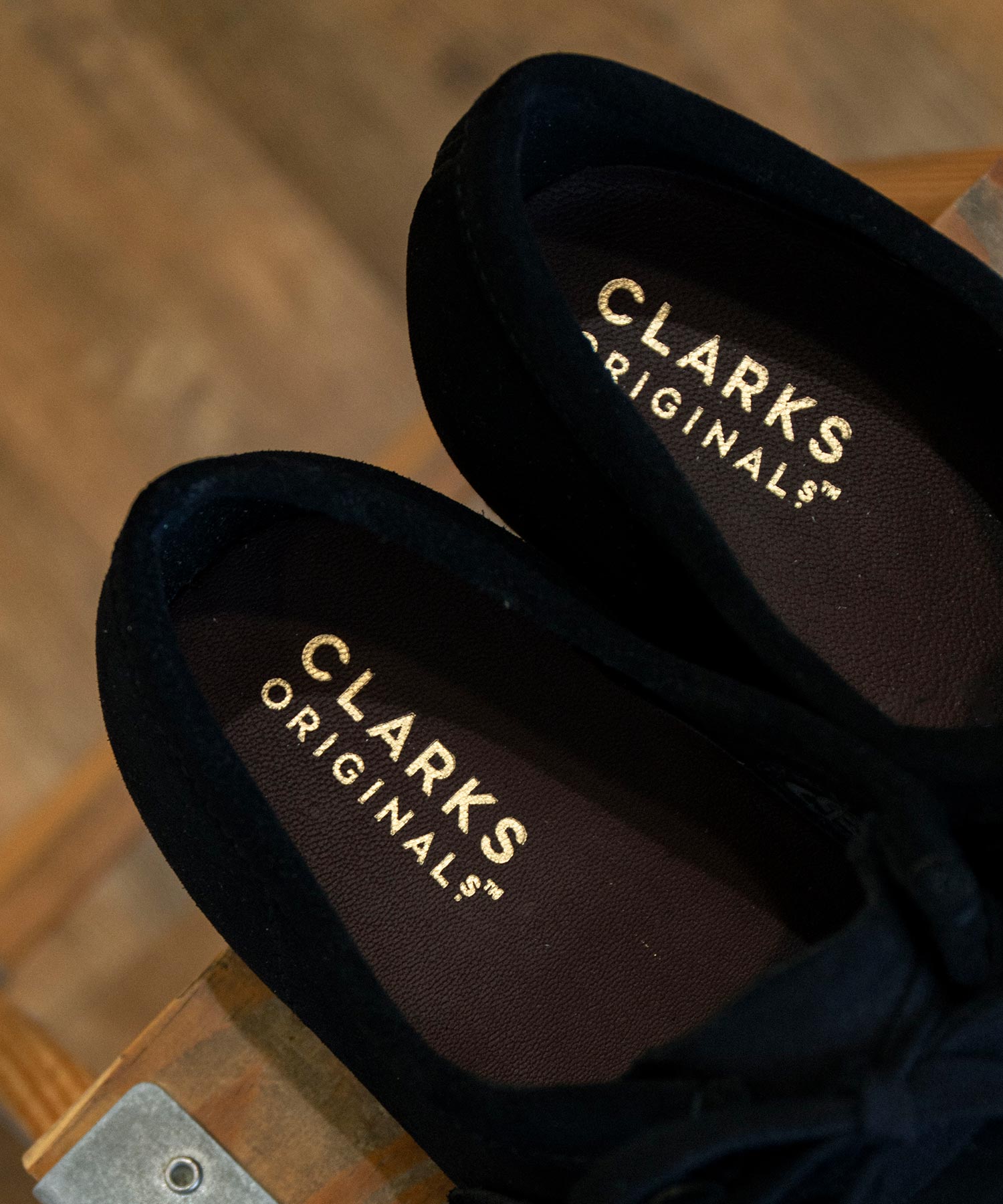 Wallabee Black Suede