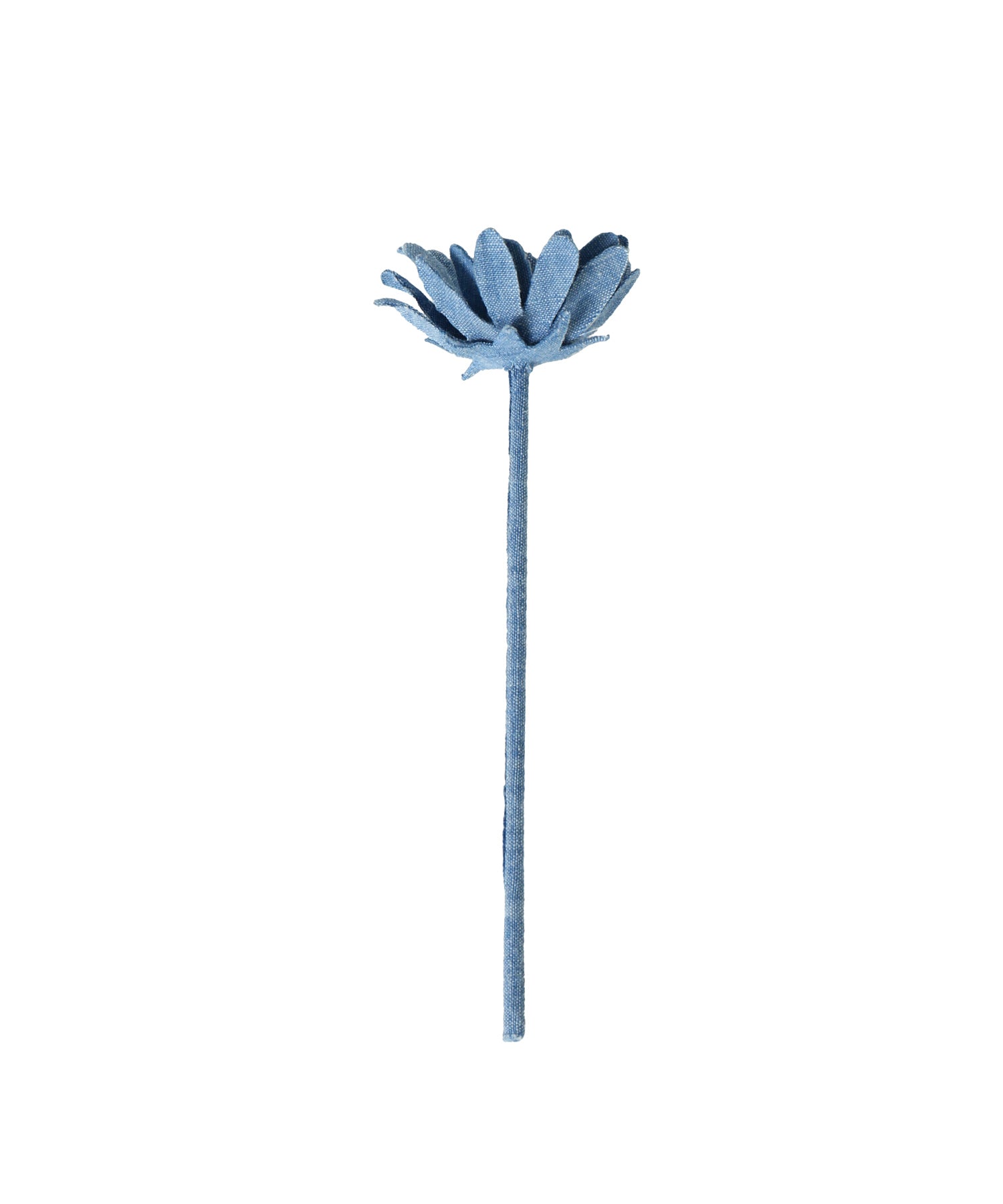 Unlikely Open Collar Work Chambray with Flower