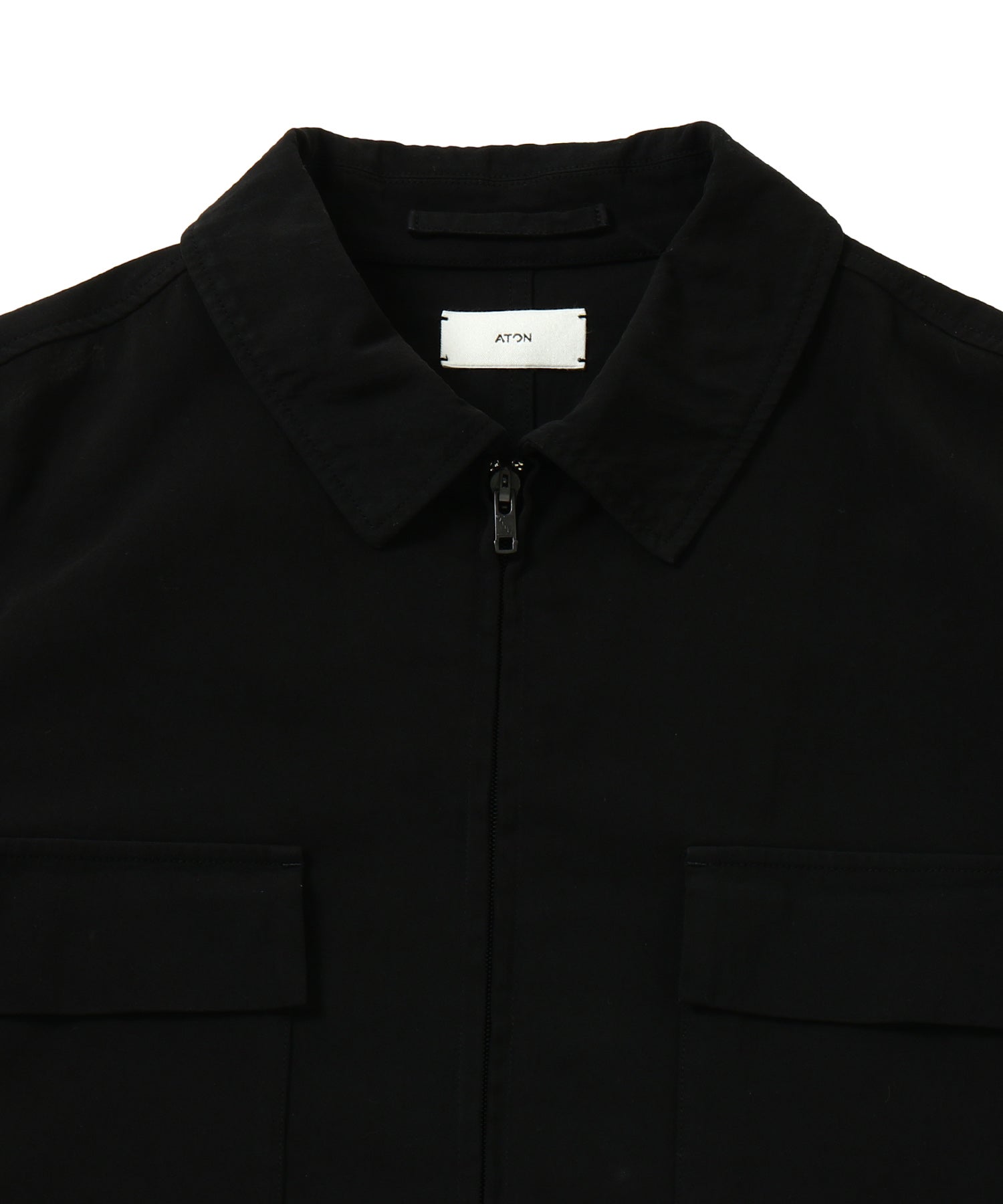 COTTON VOILE SATIN | ZIP-UP JACKET