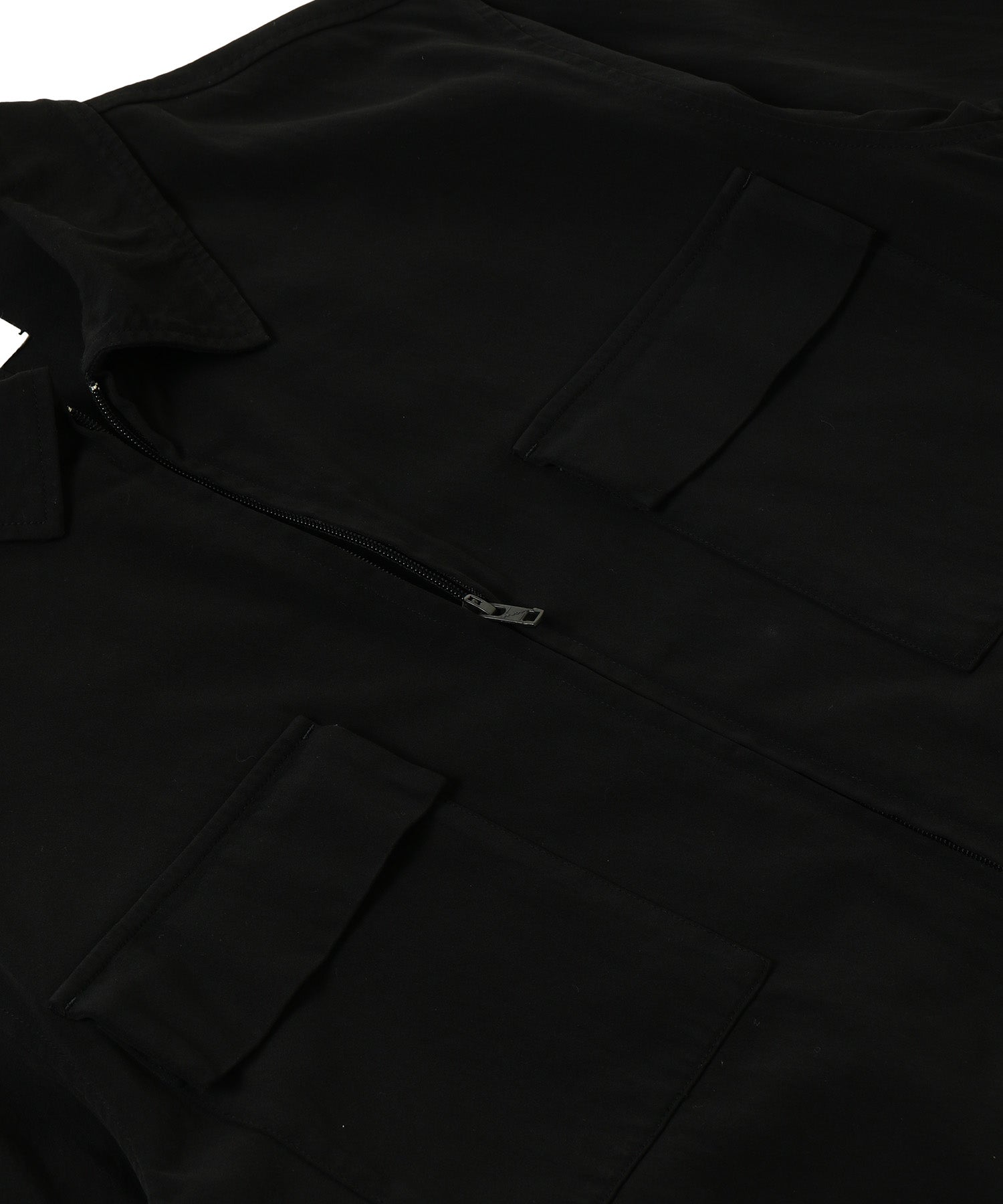 COTTON VOILE SATIN | ZIP-UP JACKET