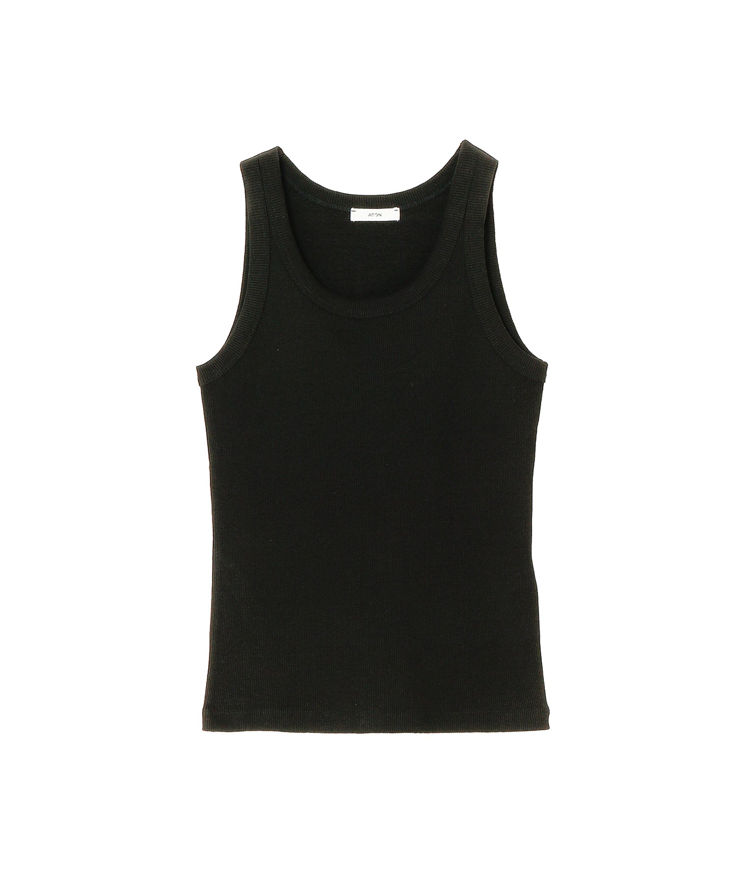 RECYCLE SUVIN RIB | TANK TOP - ATON (エイトン) - tops (トップス