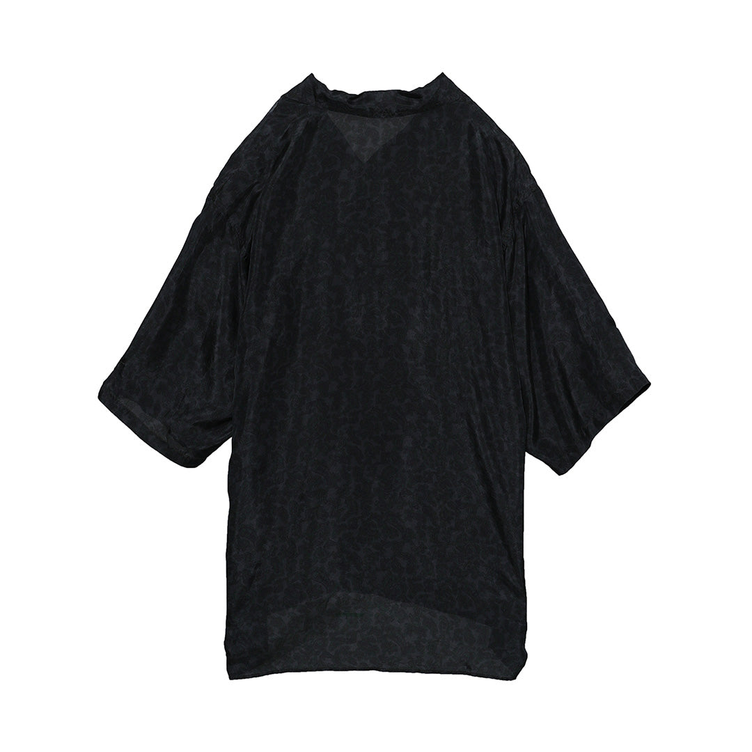 Silk Open Collar Shirt