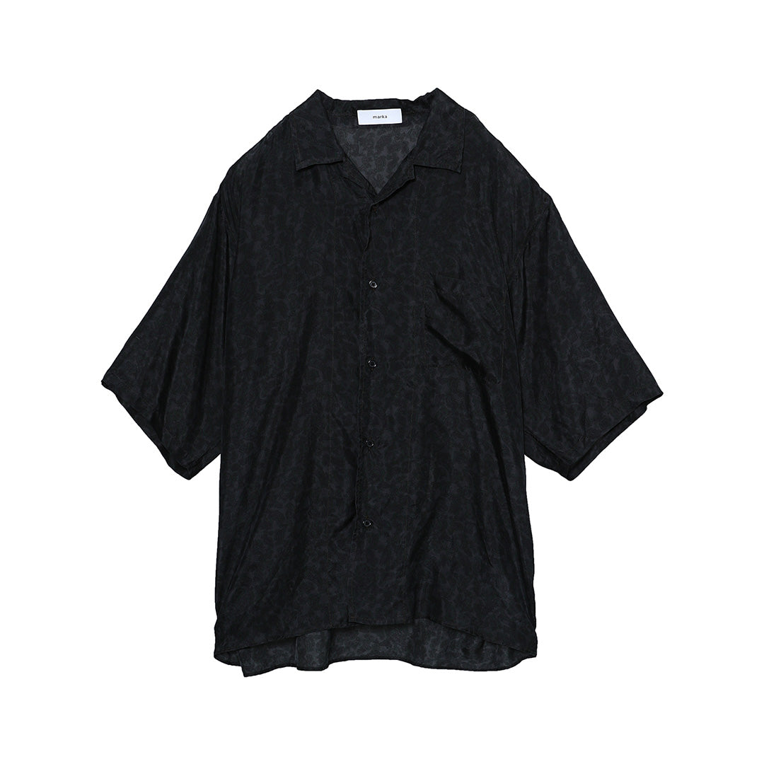 Silk Open Collar Shirt