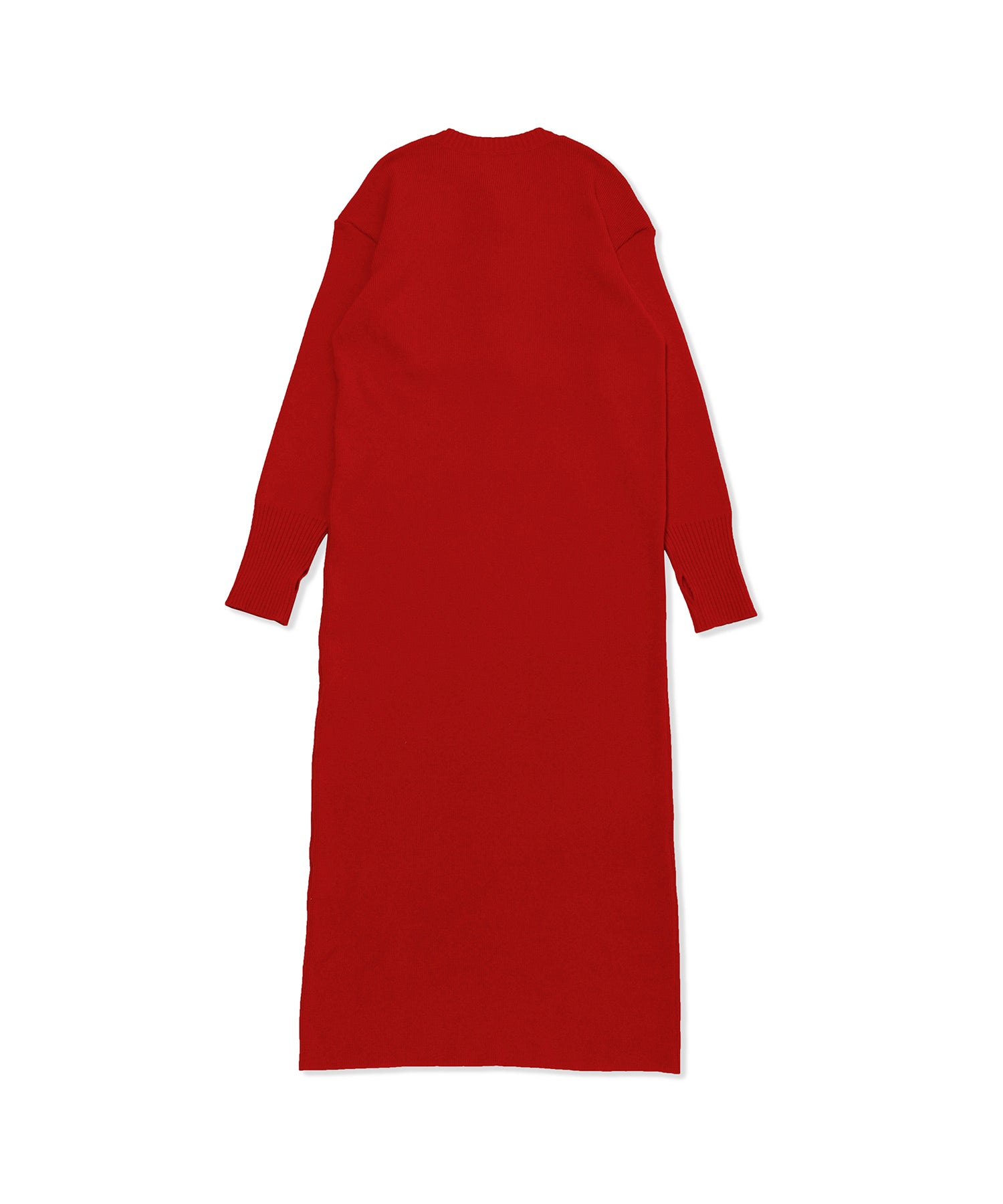 Henry Neck Long Knit Dress