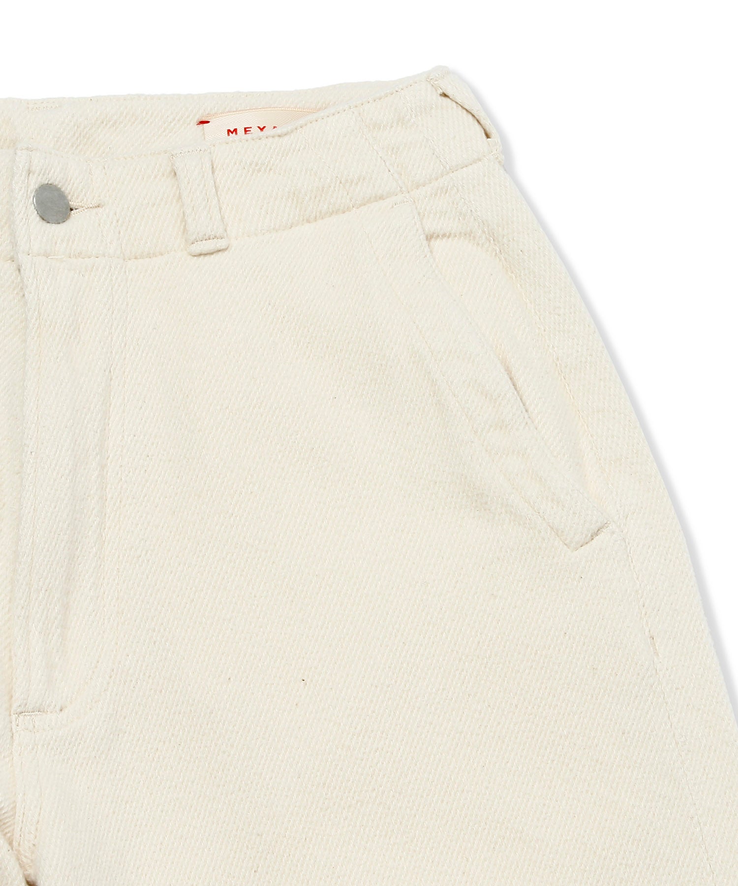 Raised Denim Wide Pants