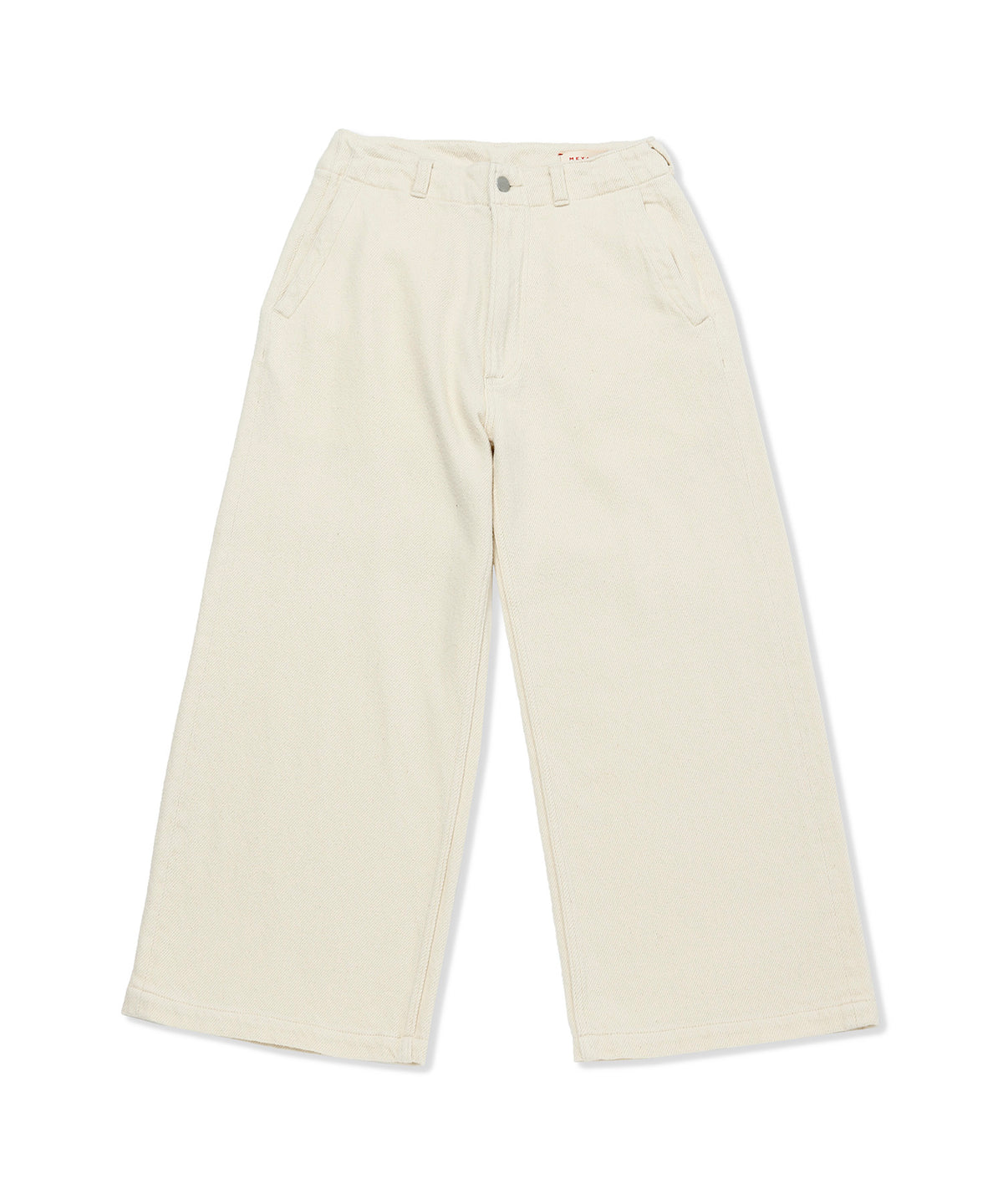 Raised Denim Wide Pants