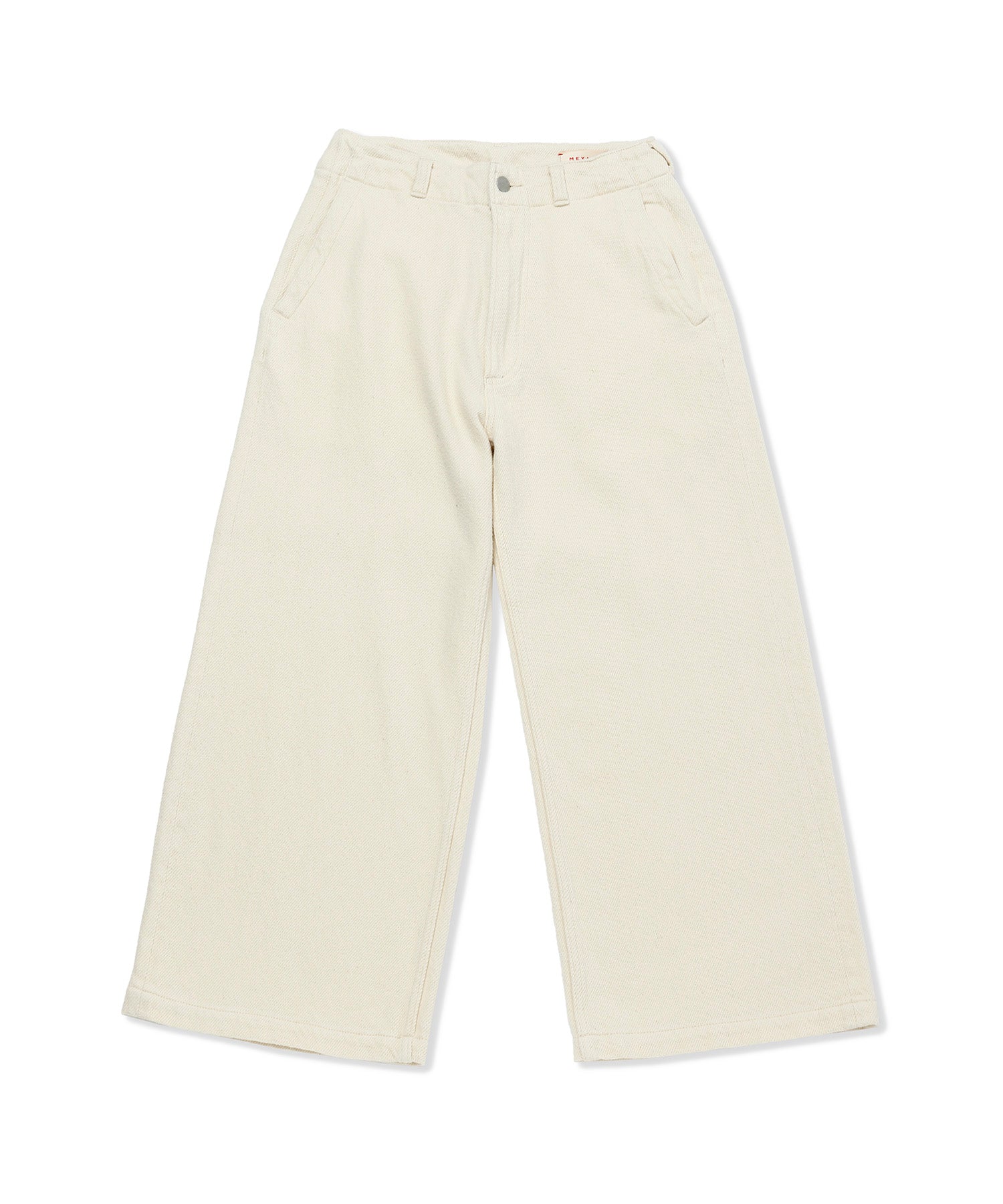Raised Denim Wide Pants