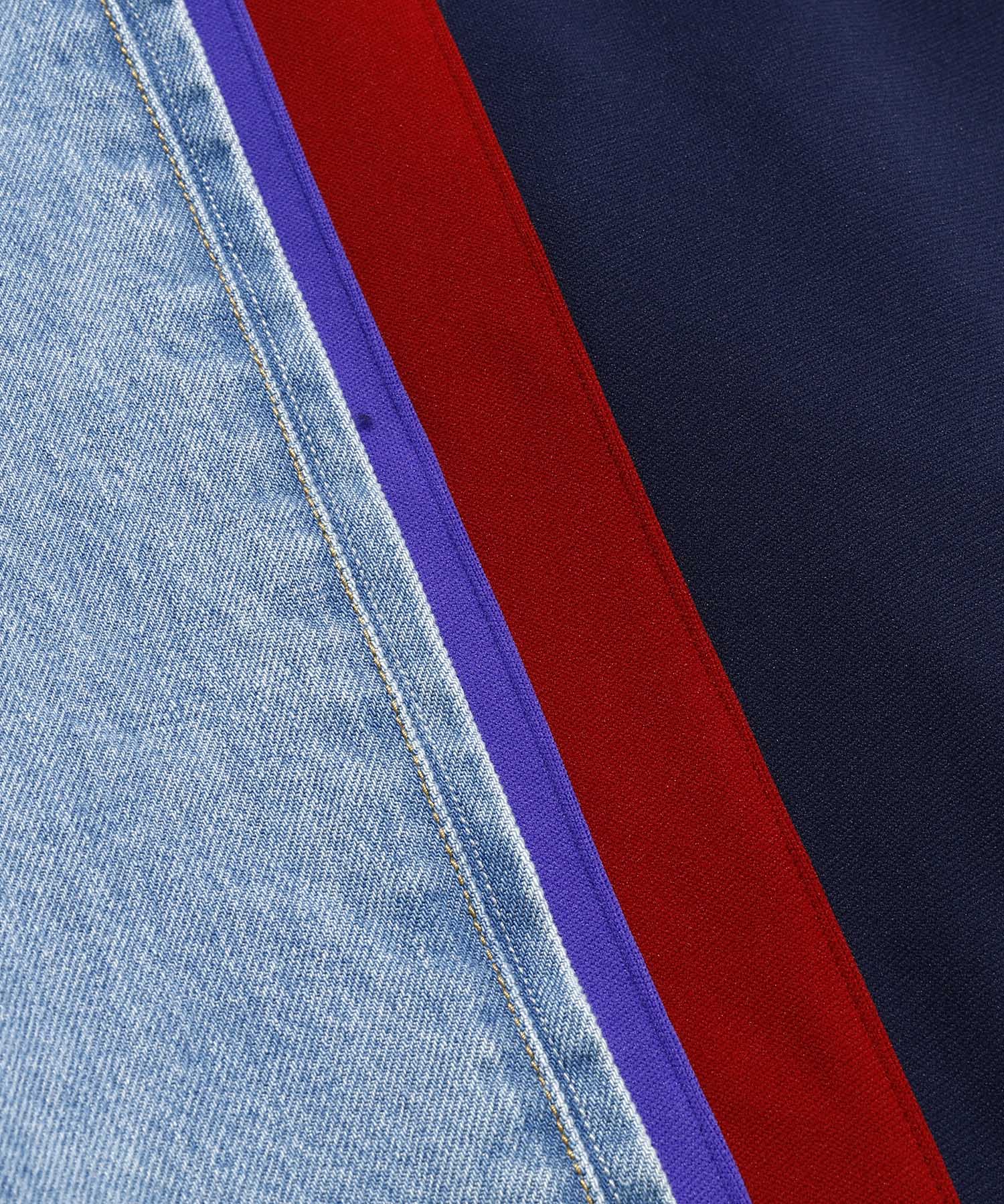 Jersey Merging Denim Pants