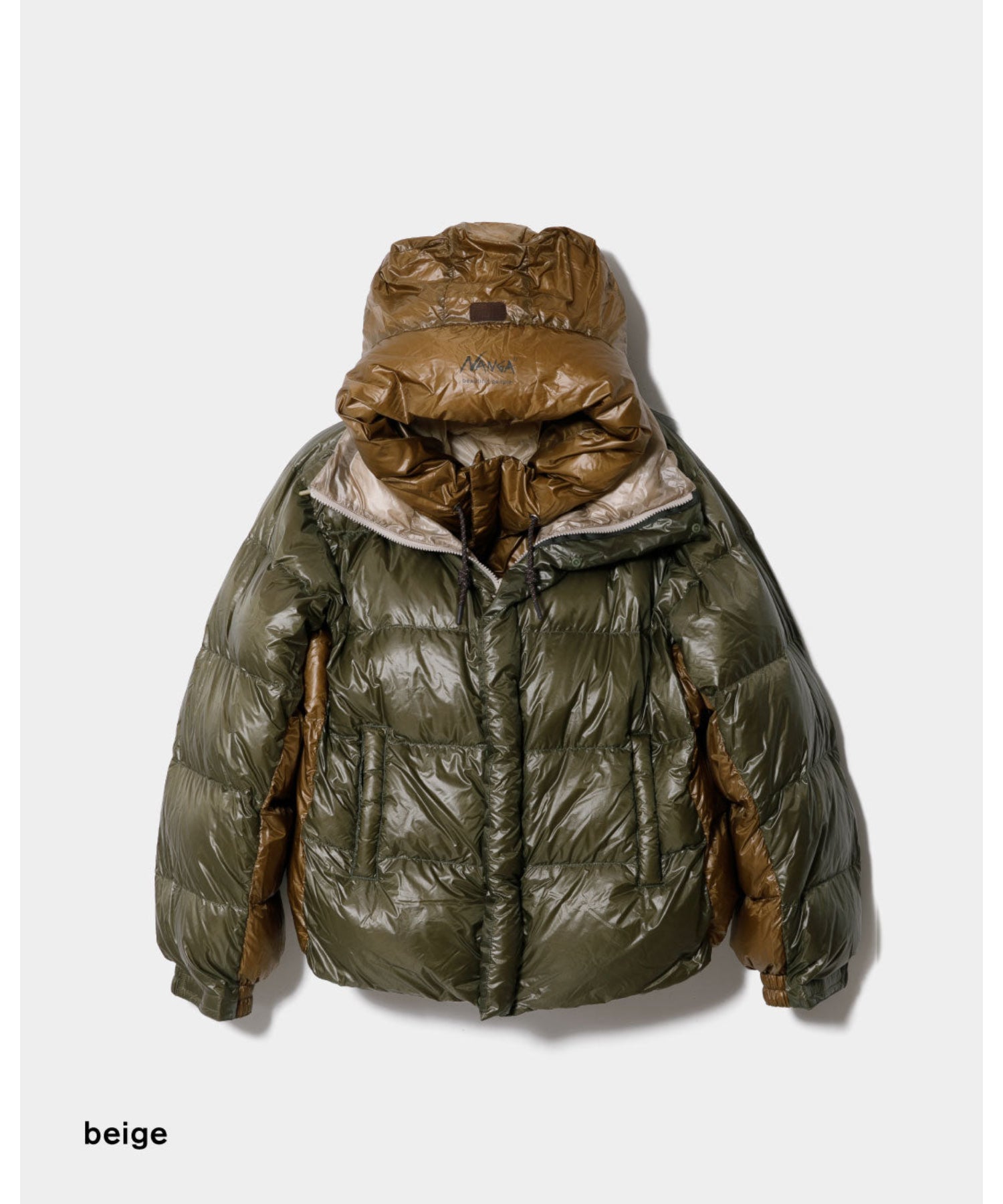 NANGA multilayering down vest blouson
