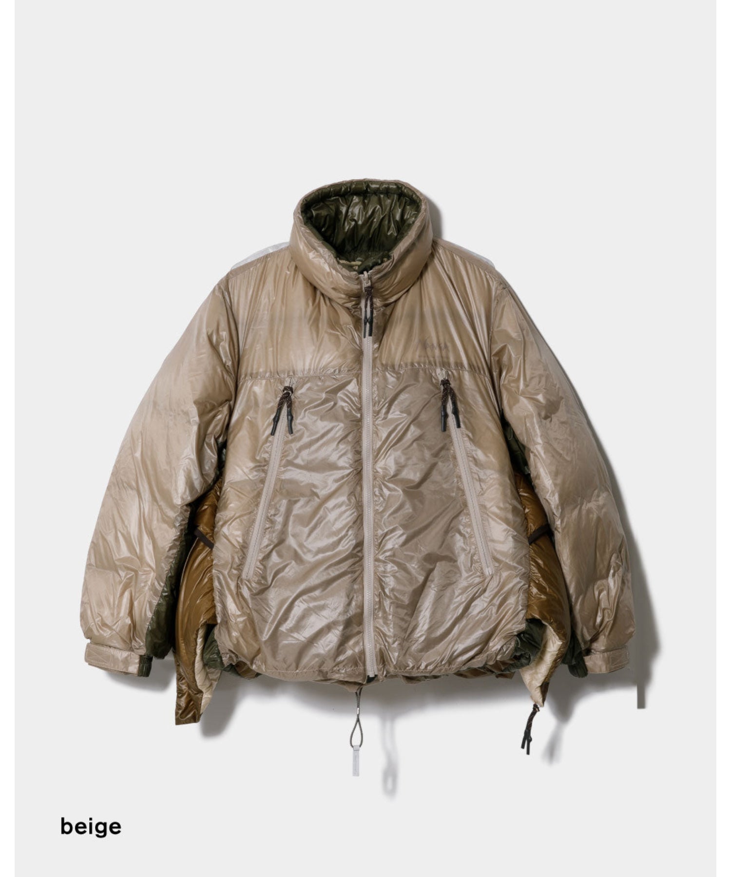 NANGA multilayering down vest blouson
