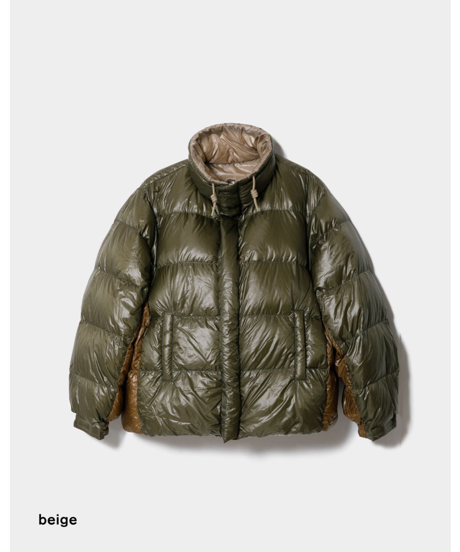 NANGA multilayering down vest blouson