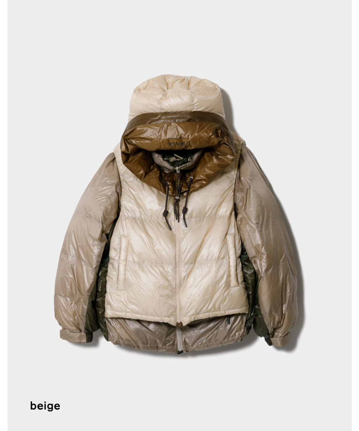 NANGA multilayering down vest blouson