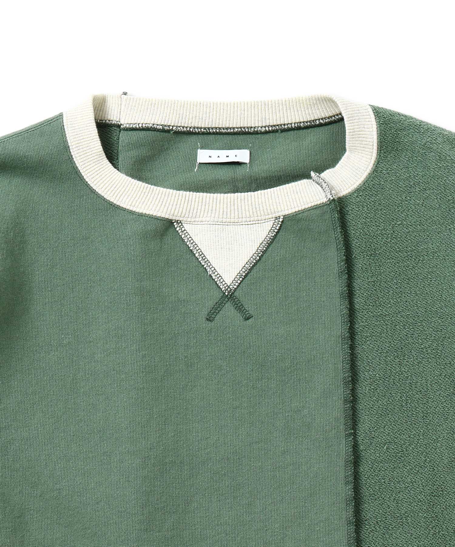 Asymmetric Switching Sweat Shirt