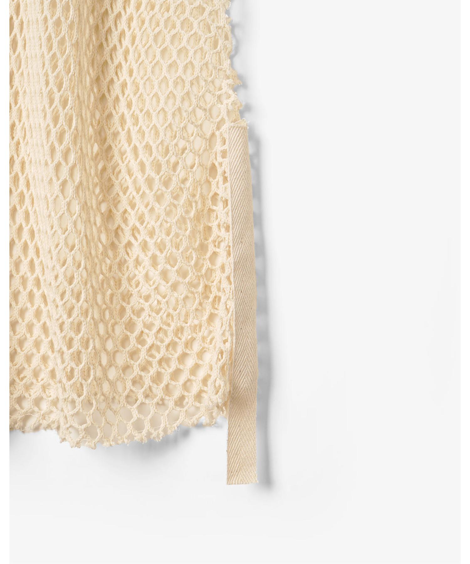 MESH TAPED NO SLEEVE TEE