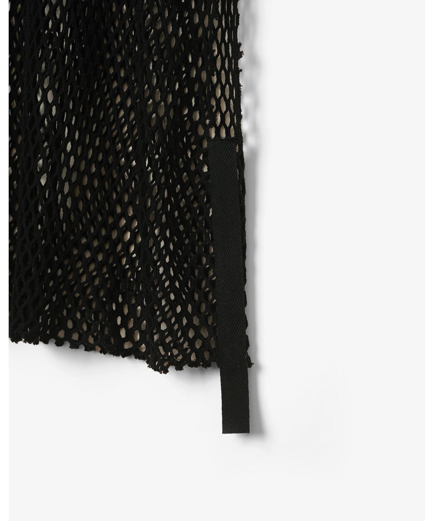 MESH TAPED NO SLEEVE TEE