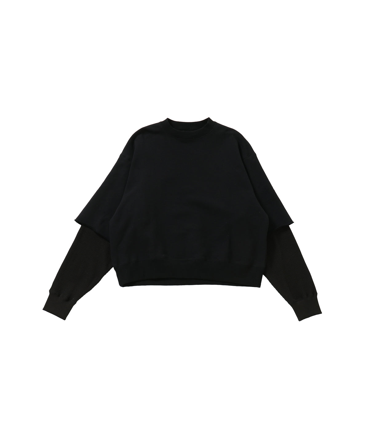RAYERED SLEEVE SWEAT SHIRT