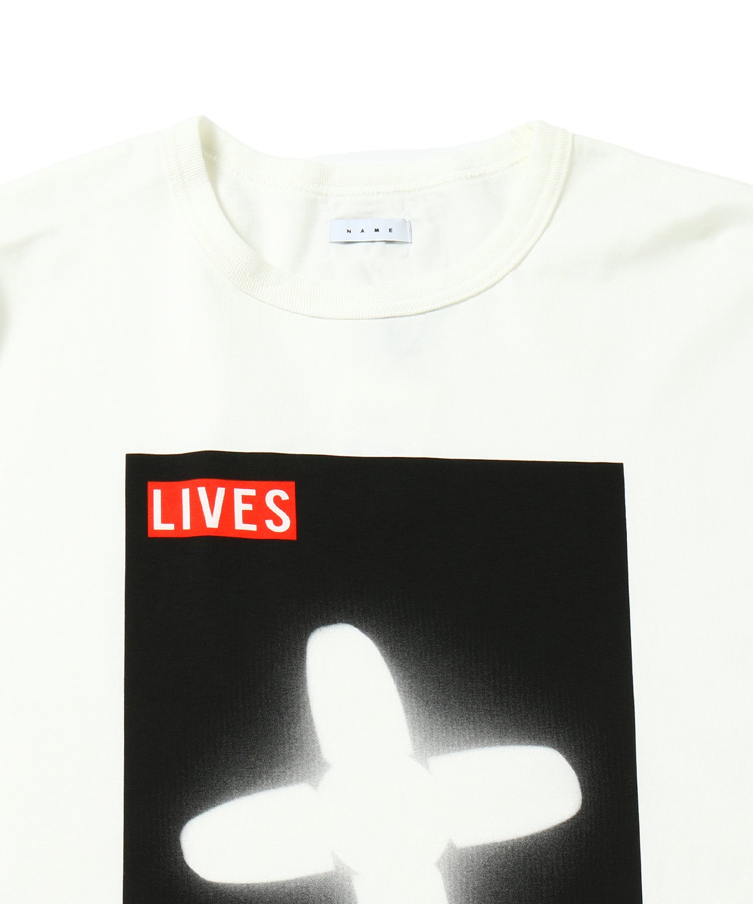 SILKETE COTTON PHOTO PRINT TEE "LIVES"