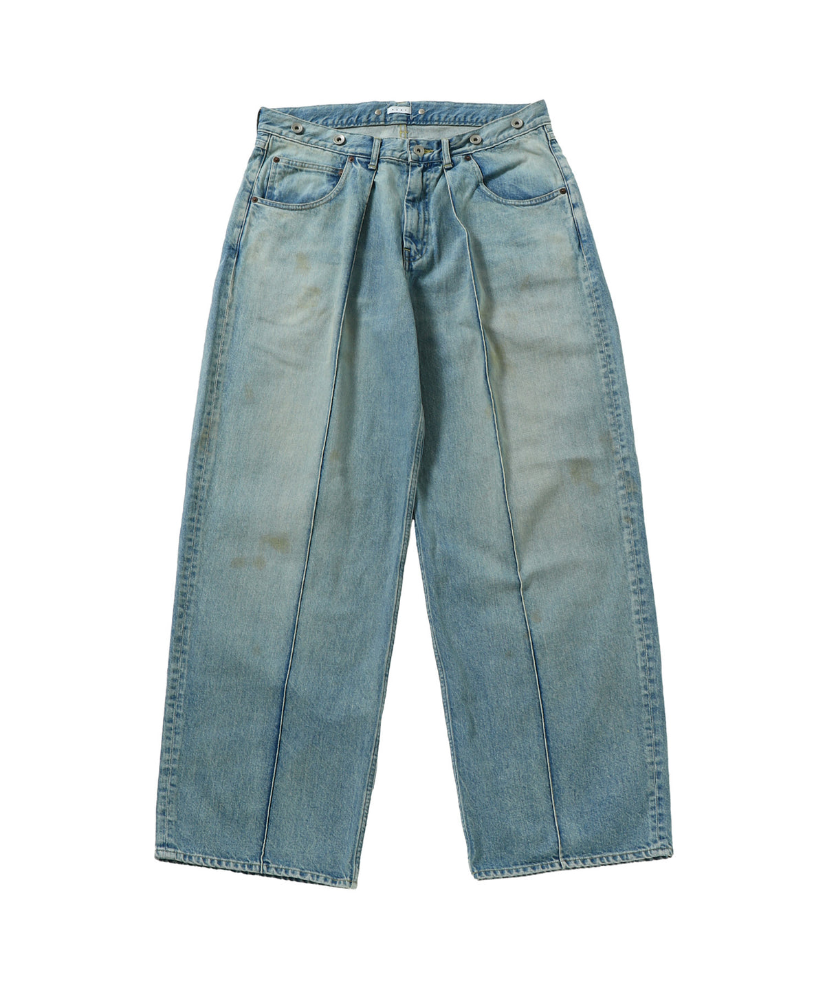 VINTAGE DENIM PINTUCK PANTS