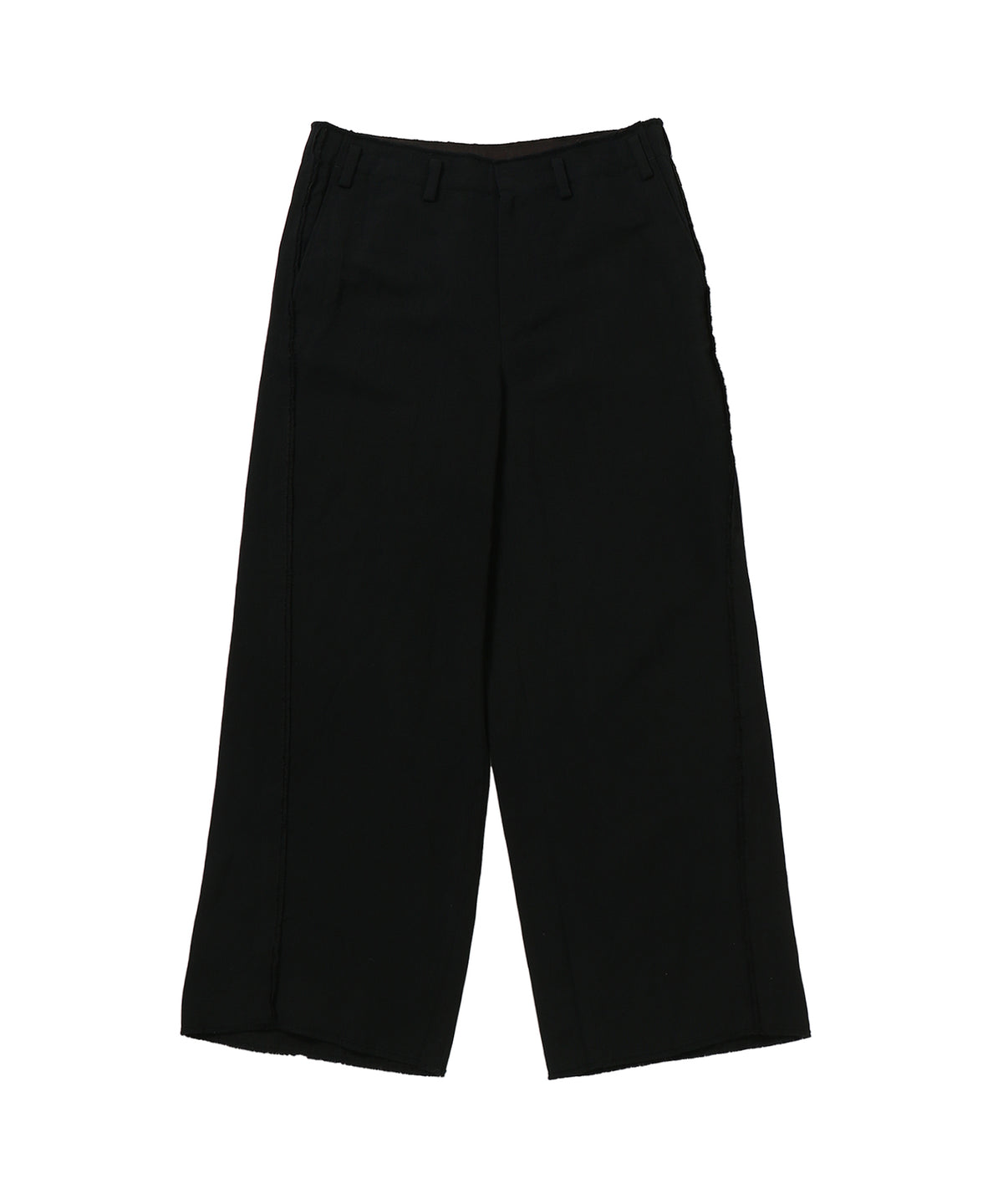WOOL/LINEN SHIFTED SIDE SEAM TROUSERS