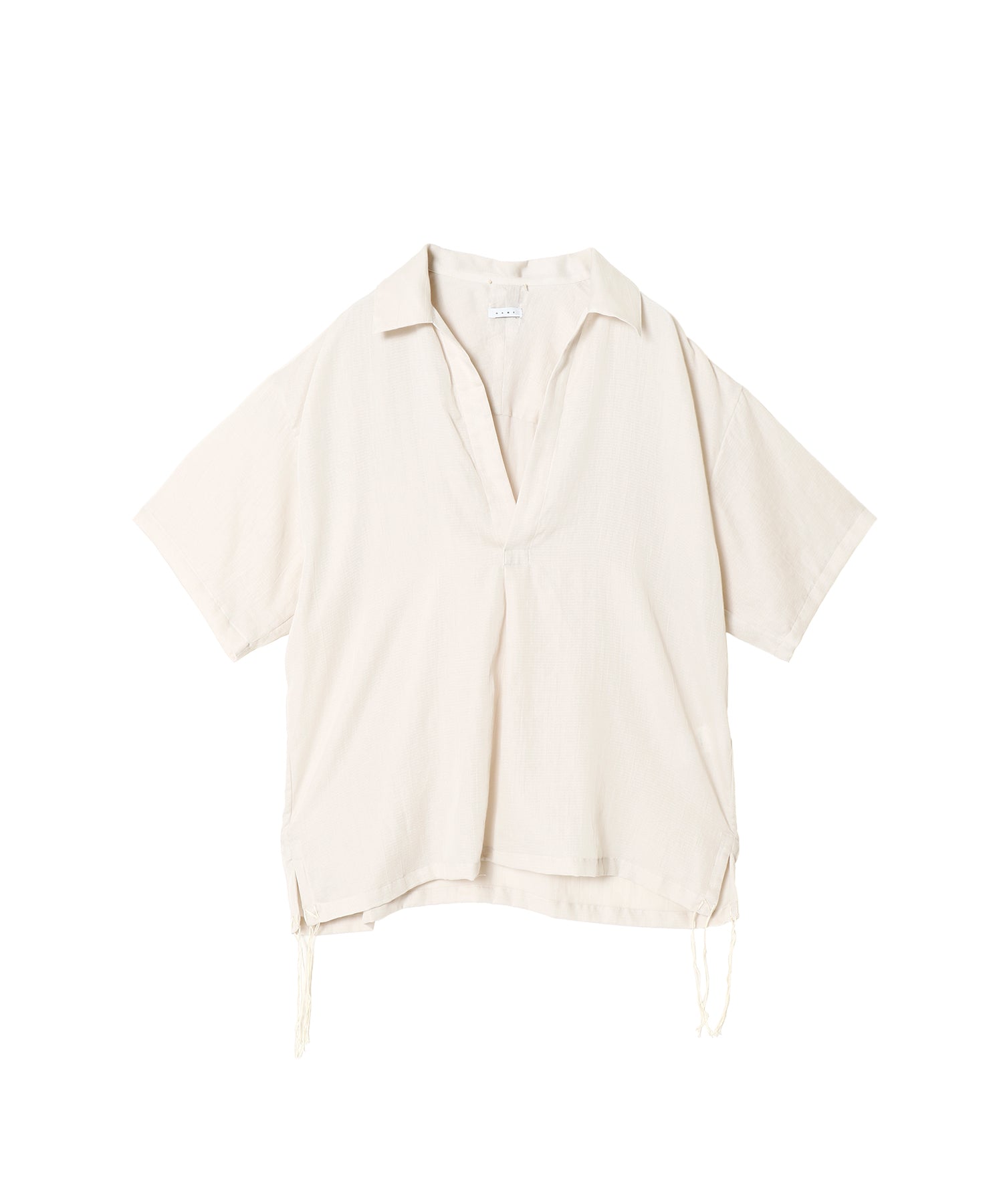 DOBBY SATIN PULLOVER SHIRT - Name. (ネーム) - tops (トップス
