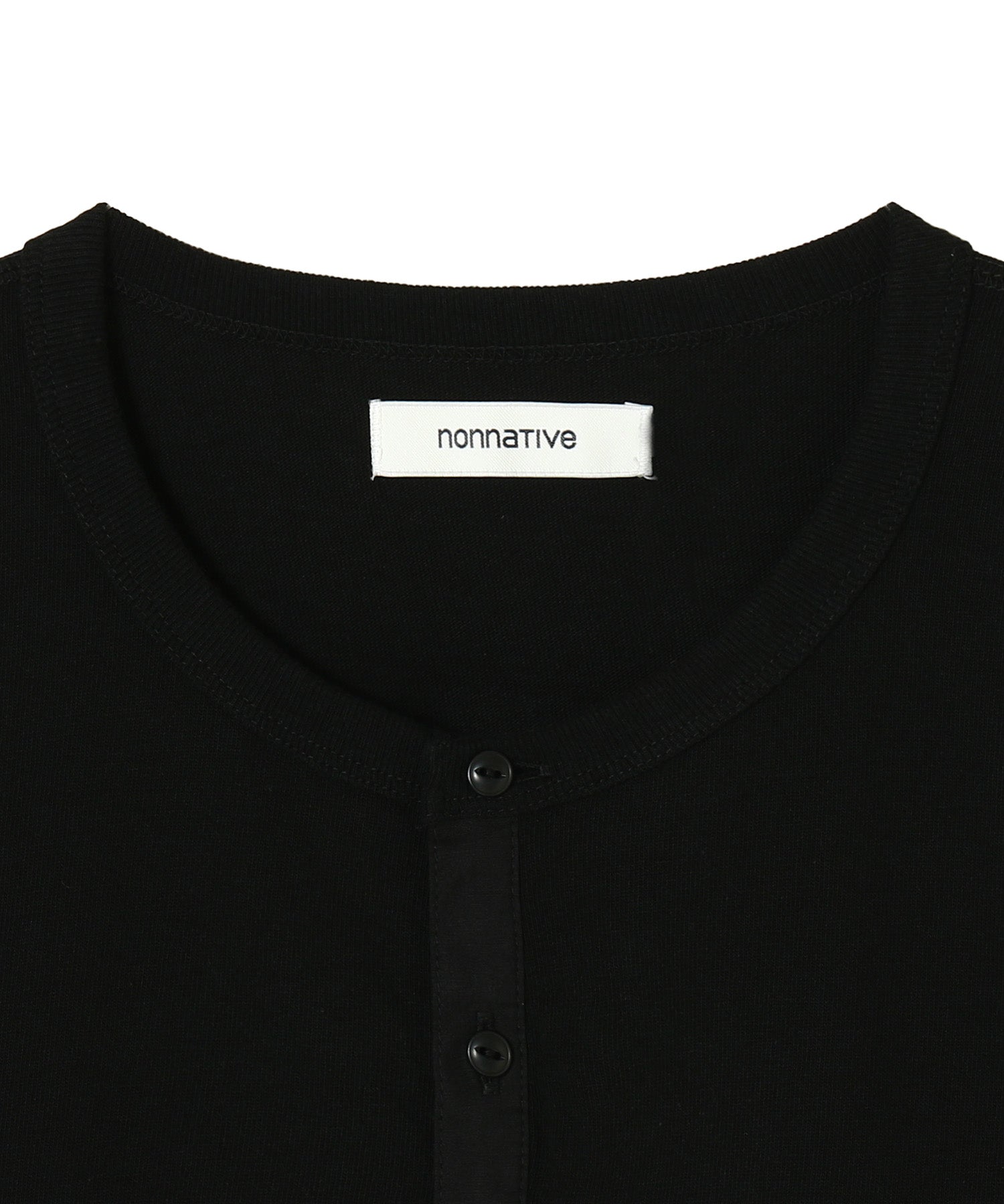 DWELLER S/S HENRY NECK TEE COTTON JERSEY