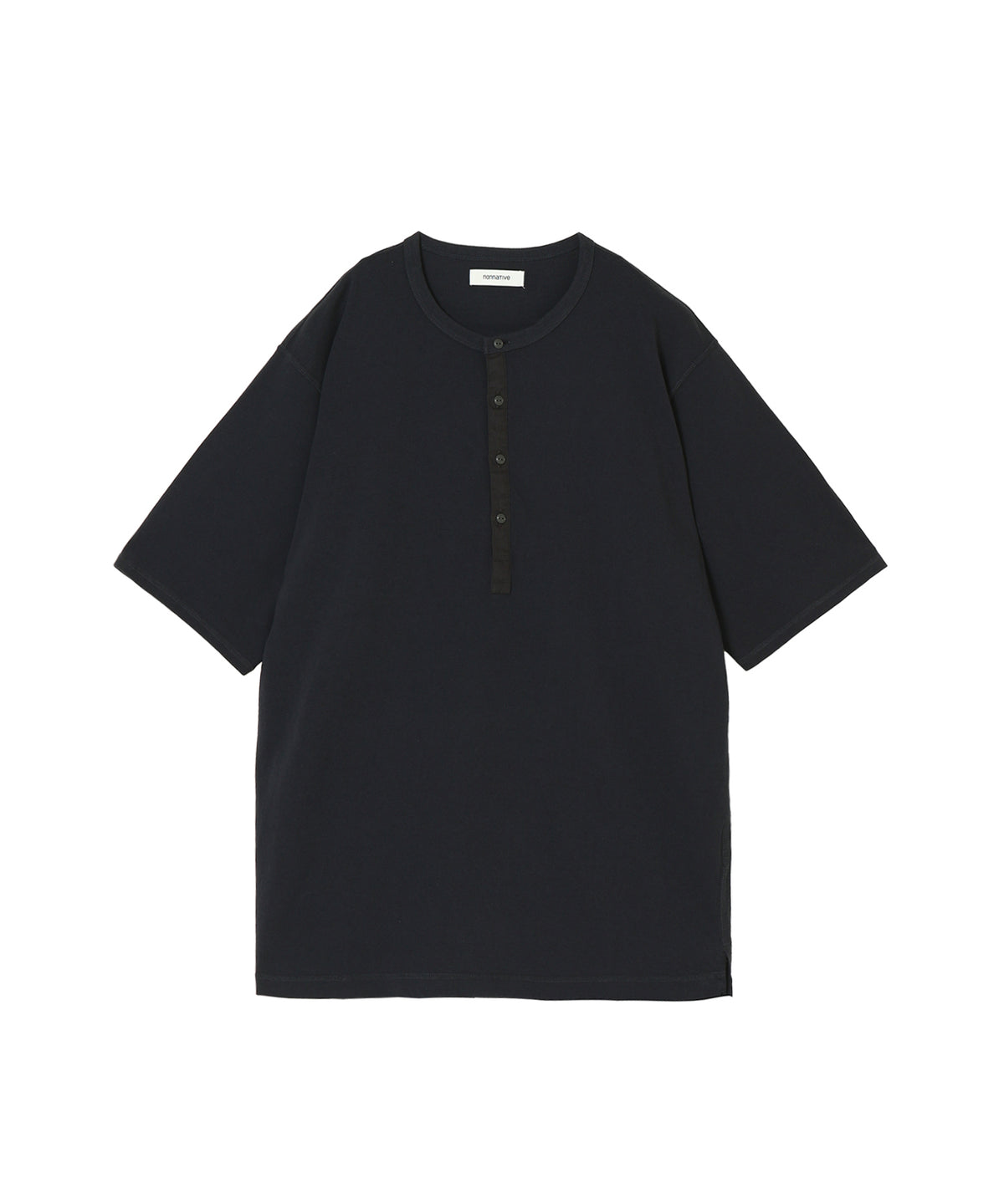 DWELLER S/S HENRY NECK TEE COTTON JERSEY