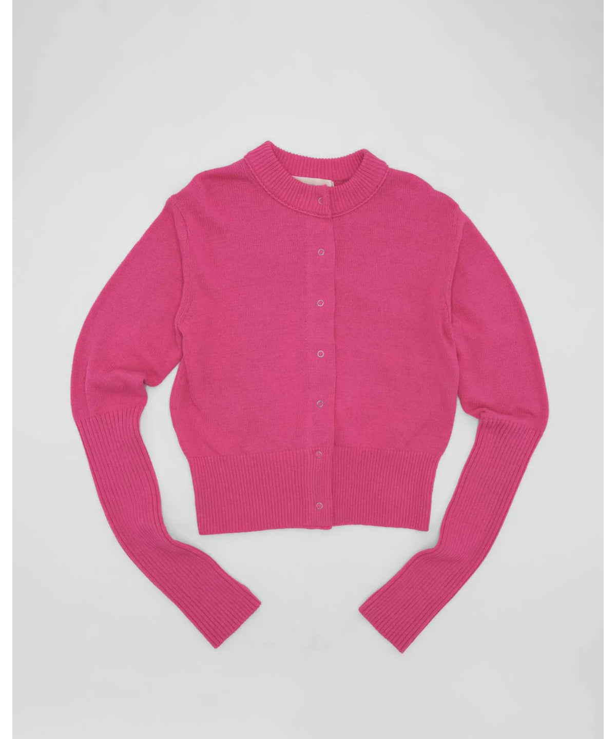 COTTON LONG RIB CARDIGAN