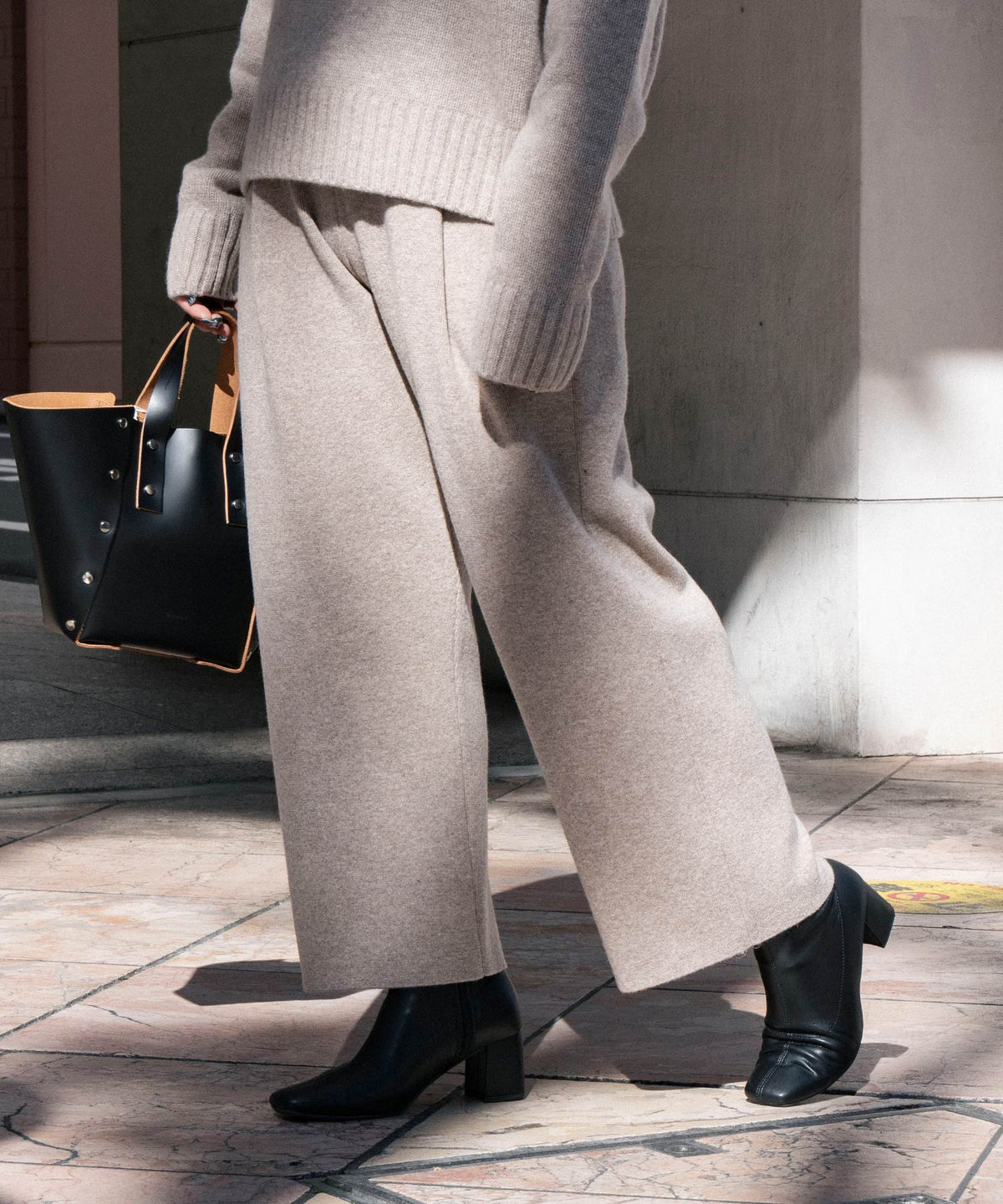 WOOL CASHMERE SILK | STRAIGHT EASY PANTS