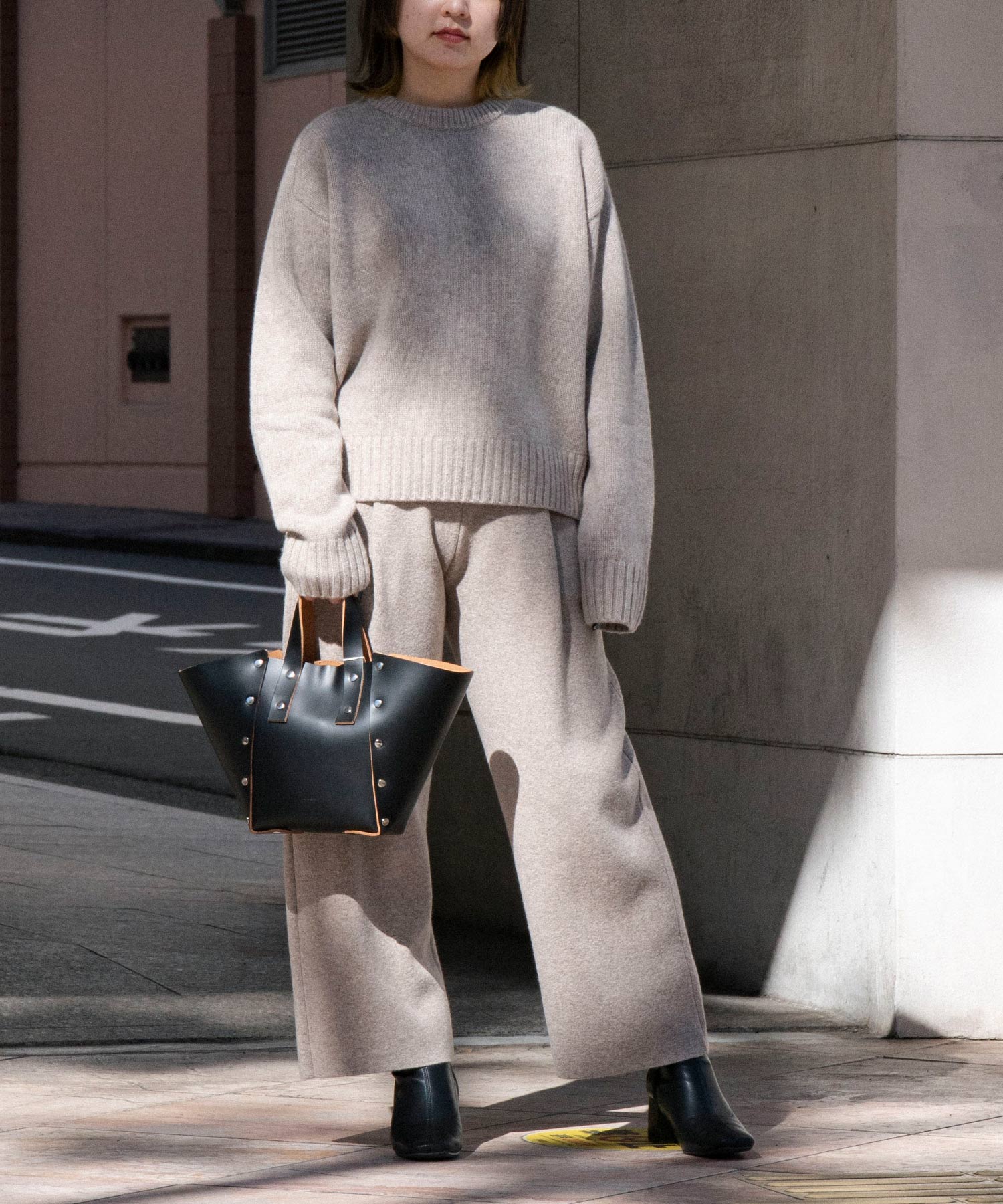 WOOL CASHMERE SILK | STRAIGHT EASY PANTS
