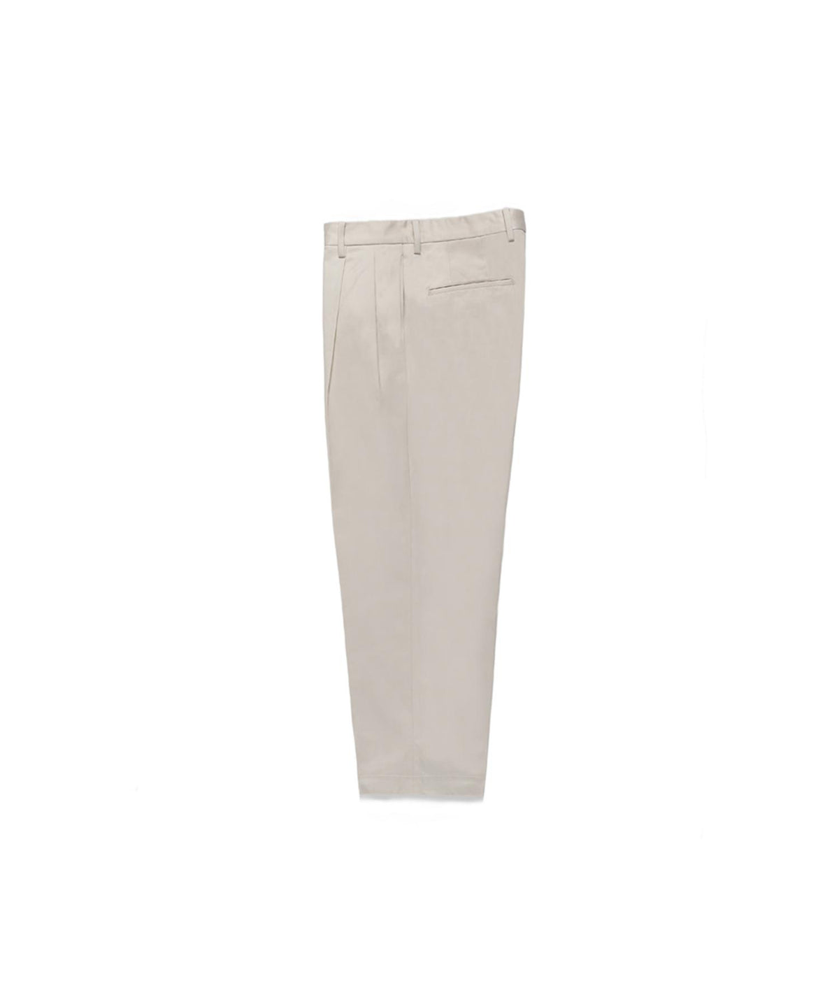 DOUBLE PLEATED CHINO TROUSERS