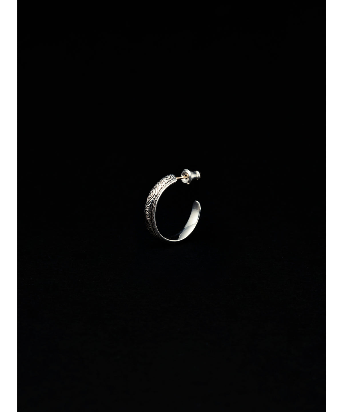Engraved Hoop Earring (Single)