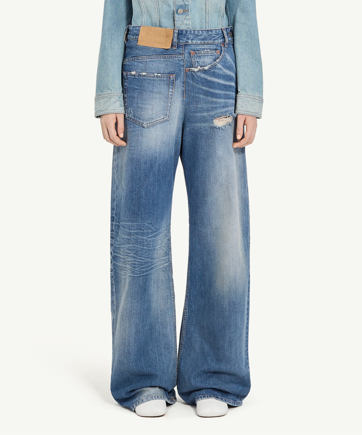 Pants 5 Pockets ツイストワイドレッグジーンズ