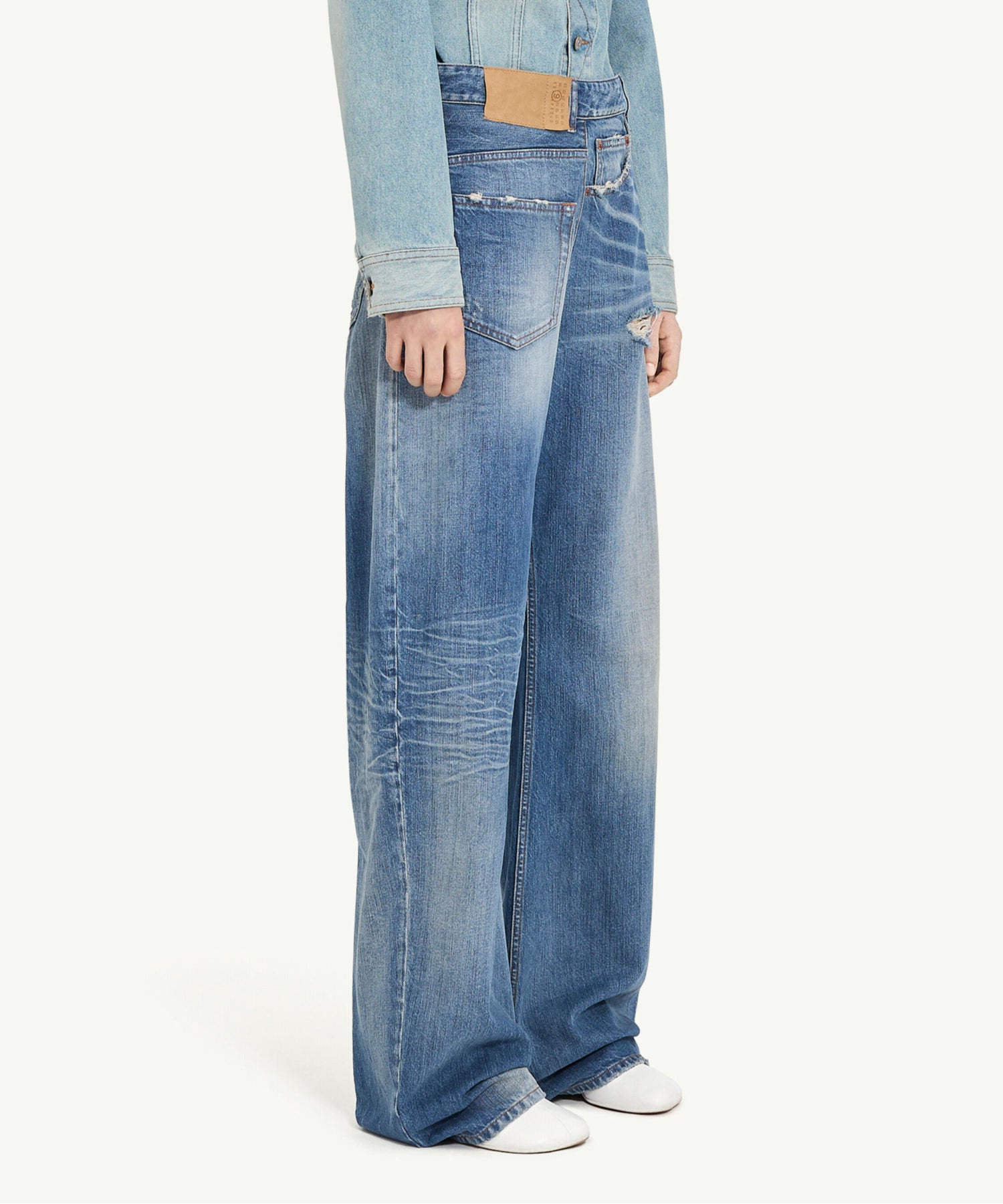 Pants 5 Pockets ツイストワイドレッグジーンズ