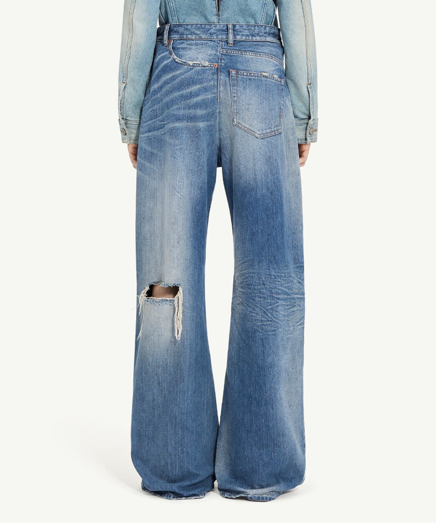 Pants 5 Pockets ツイストワイドレッグジーンズ