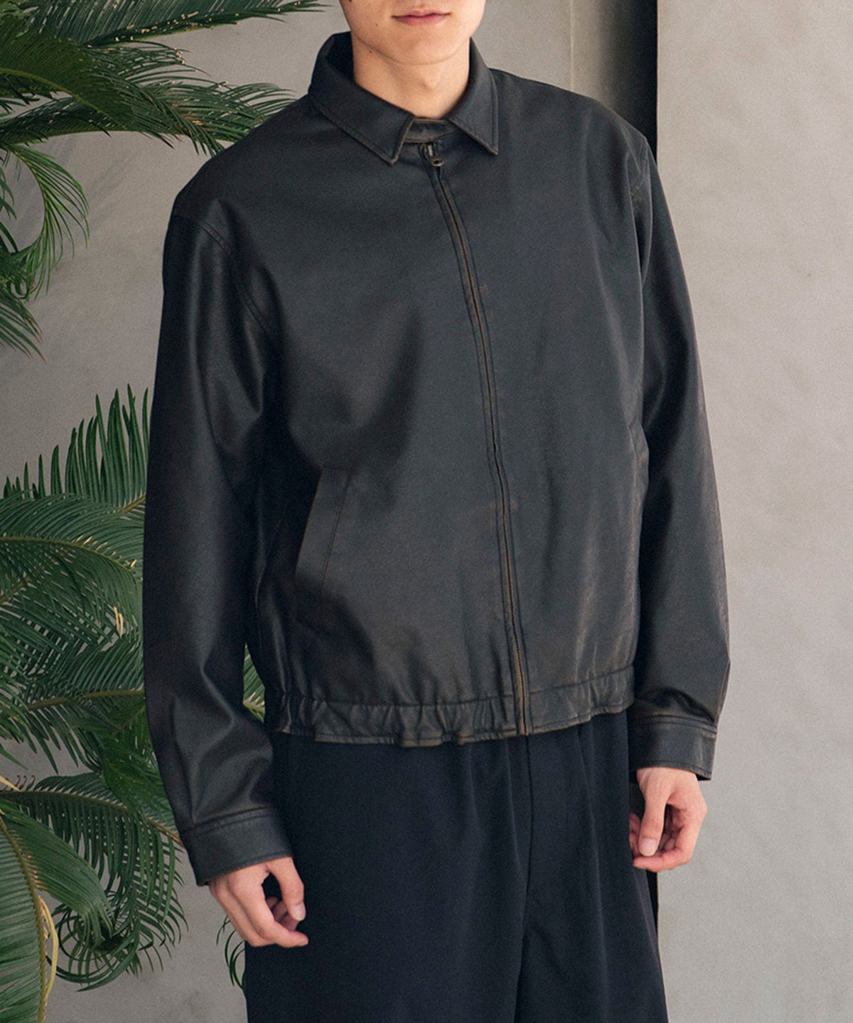 Synthetic Leather Jacket